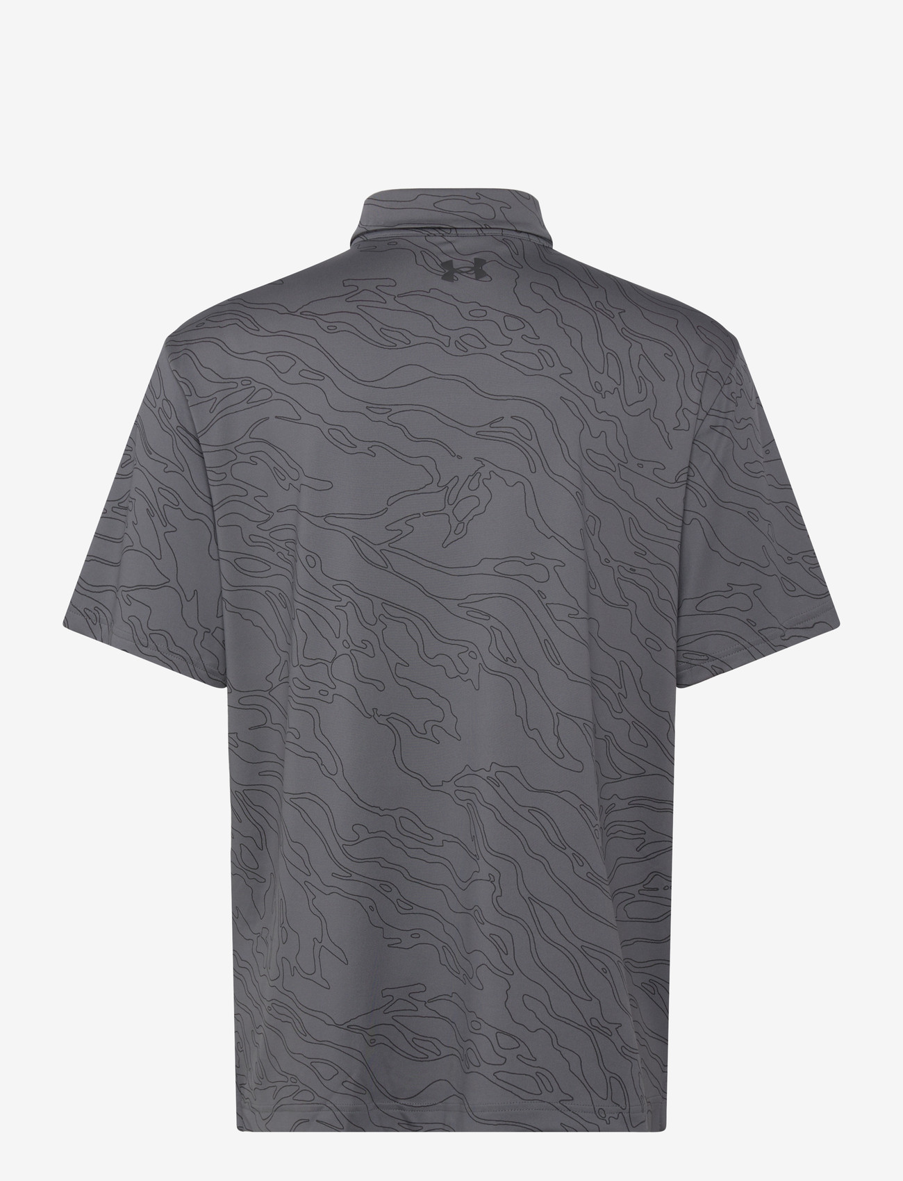 Under Armour - UA Playoff 3.0 Printed Polo - toppar & t-shirts - castlerock - 2