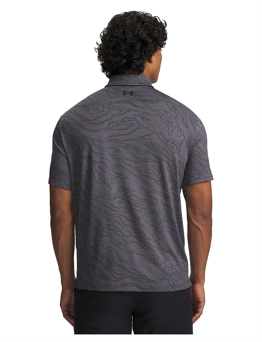 Under Armour - UA Playoff 3.0 Printed Polo - polos - castlerock - 3