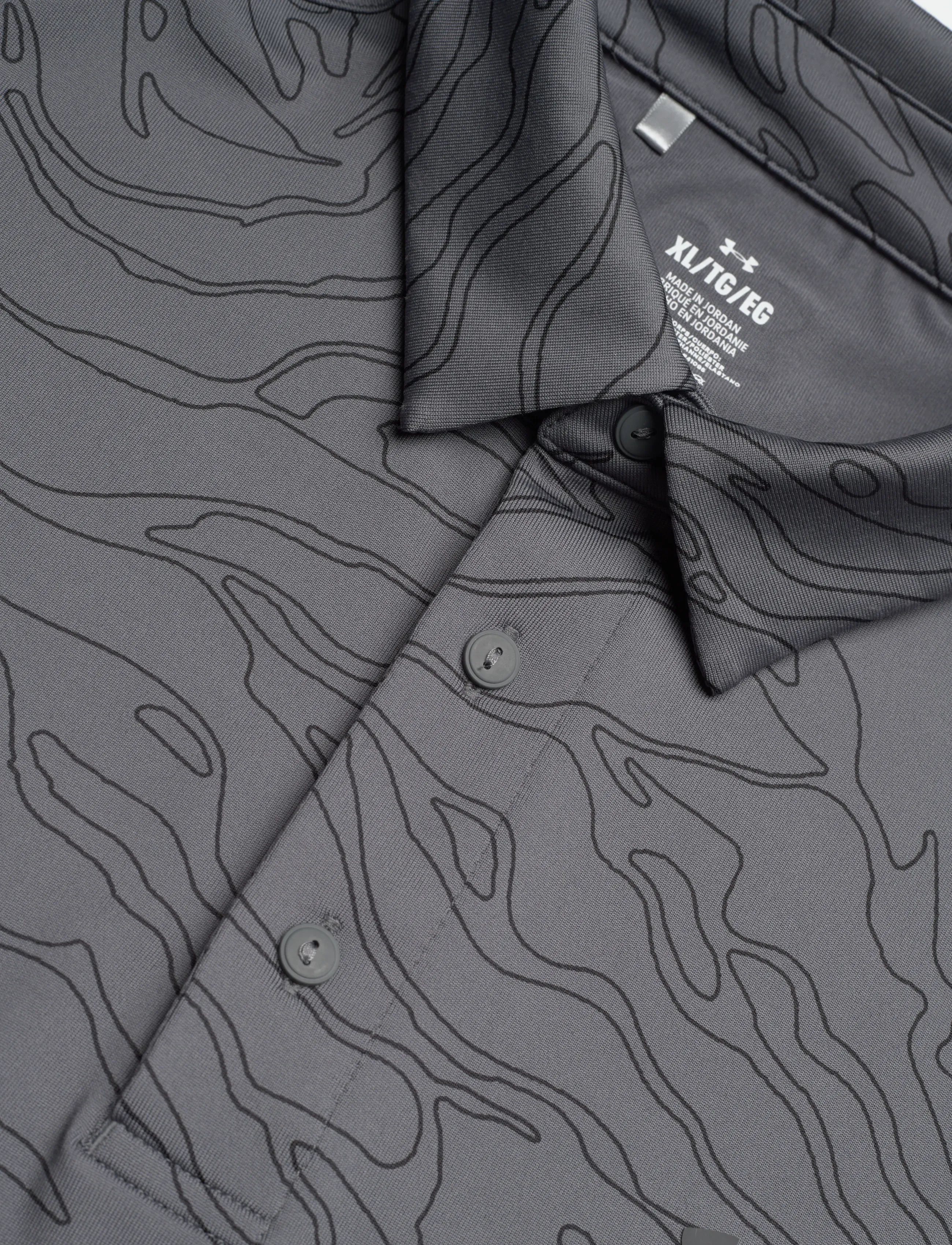 Under Armour - UA Playoff 3.0 Printed Polo - alussärgid ja t-särgid - castlerock - 5