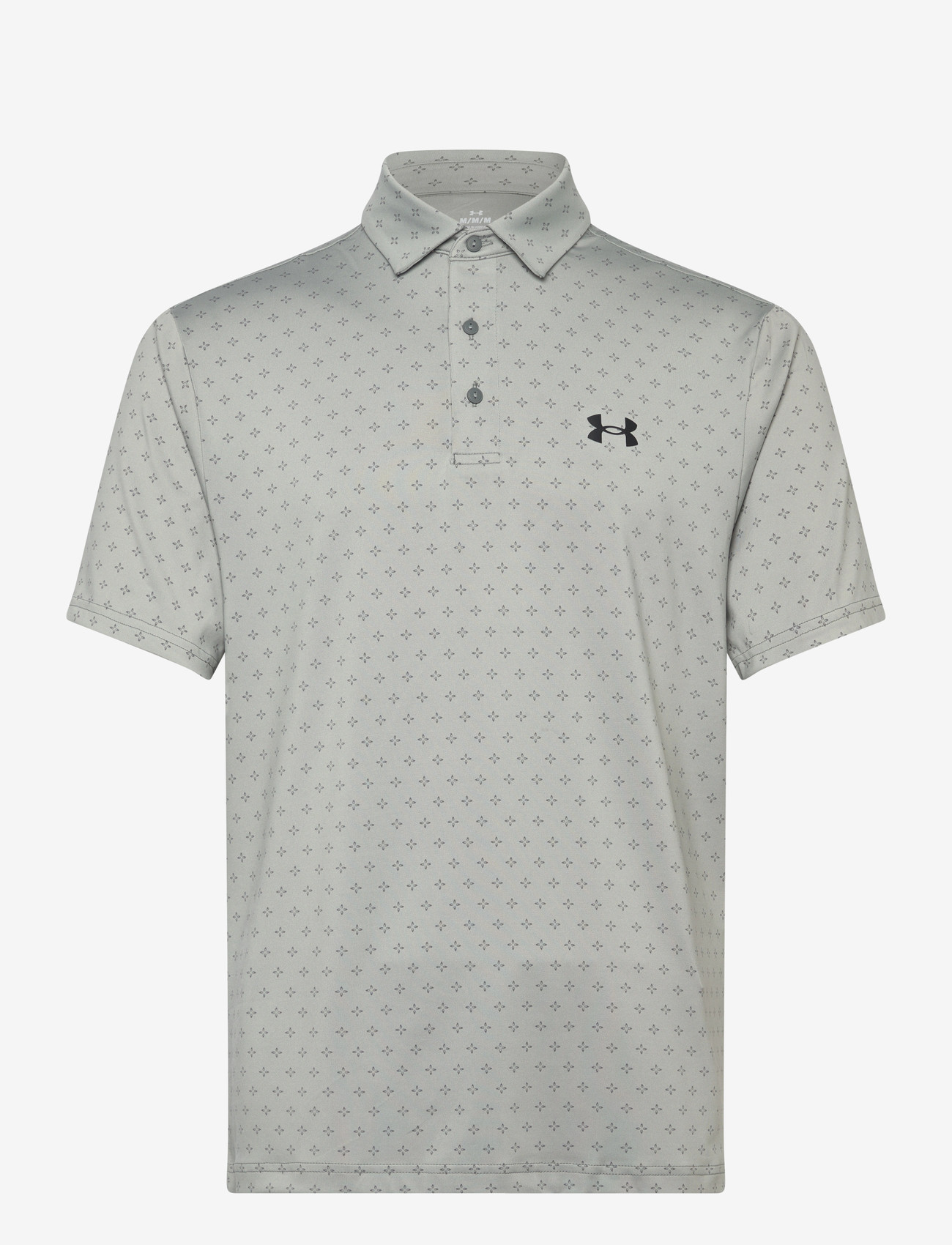 Under Armour - UA Playoff 3.0 Printed Polo - toppar & t-shirts - clay green - 1