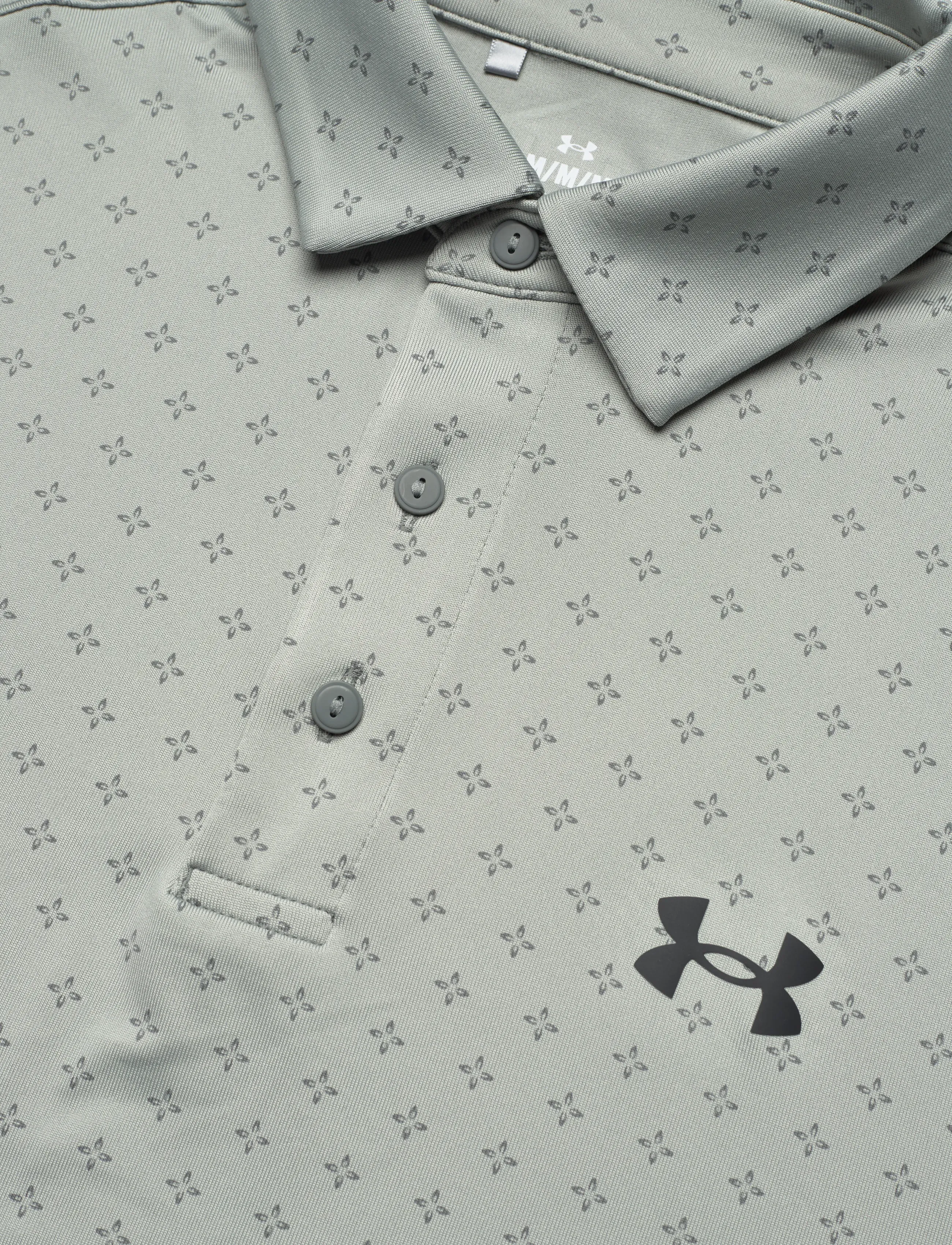 Under Armour - UA Playoff 3.0 Printed Polo - alussärgid ja t-särgid - clay green - 5
