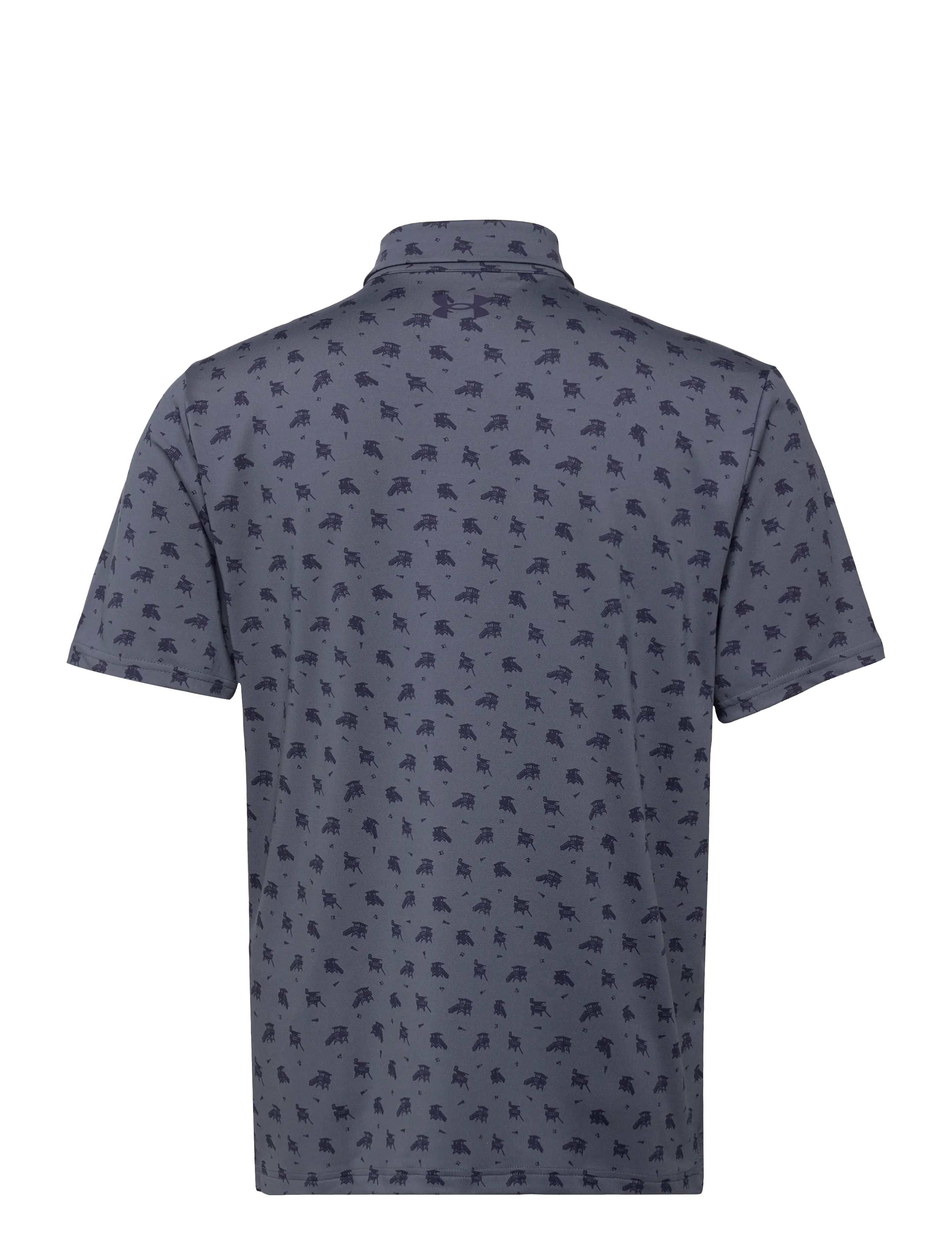 Under Armour - UA Playoff 3.0 Printed Polo - toppe & t-shirts - downpour gray - 2
