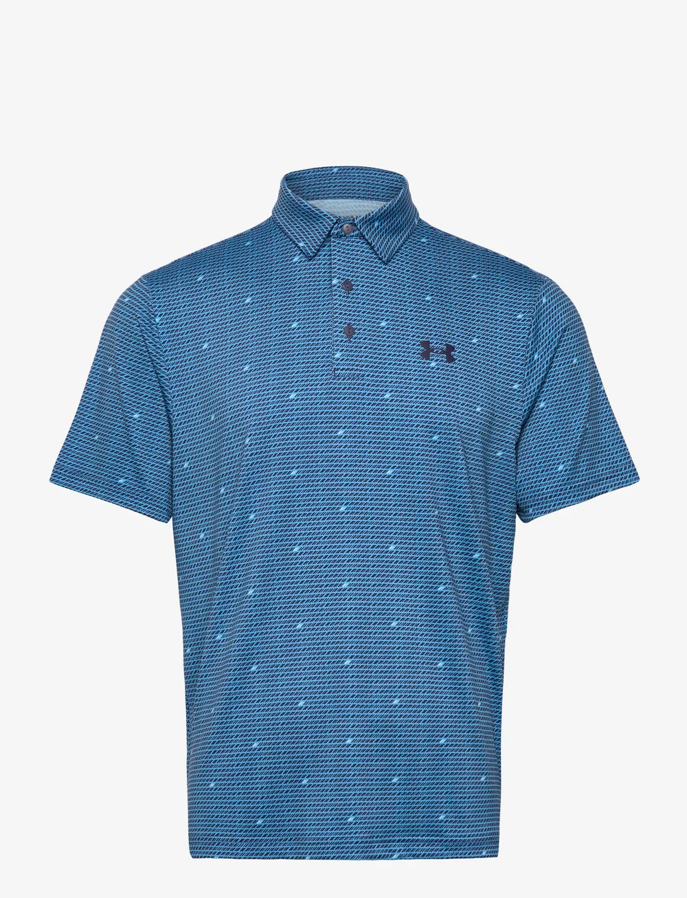 Under Armour - UA Playoff 3.0 Printed Polo - oberteile & t-shirts - ether blue - 1