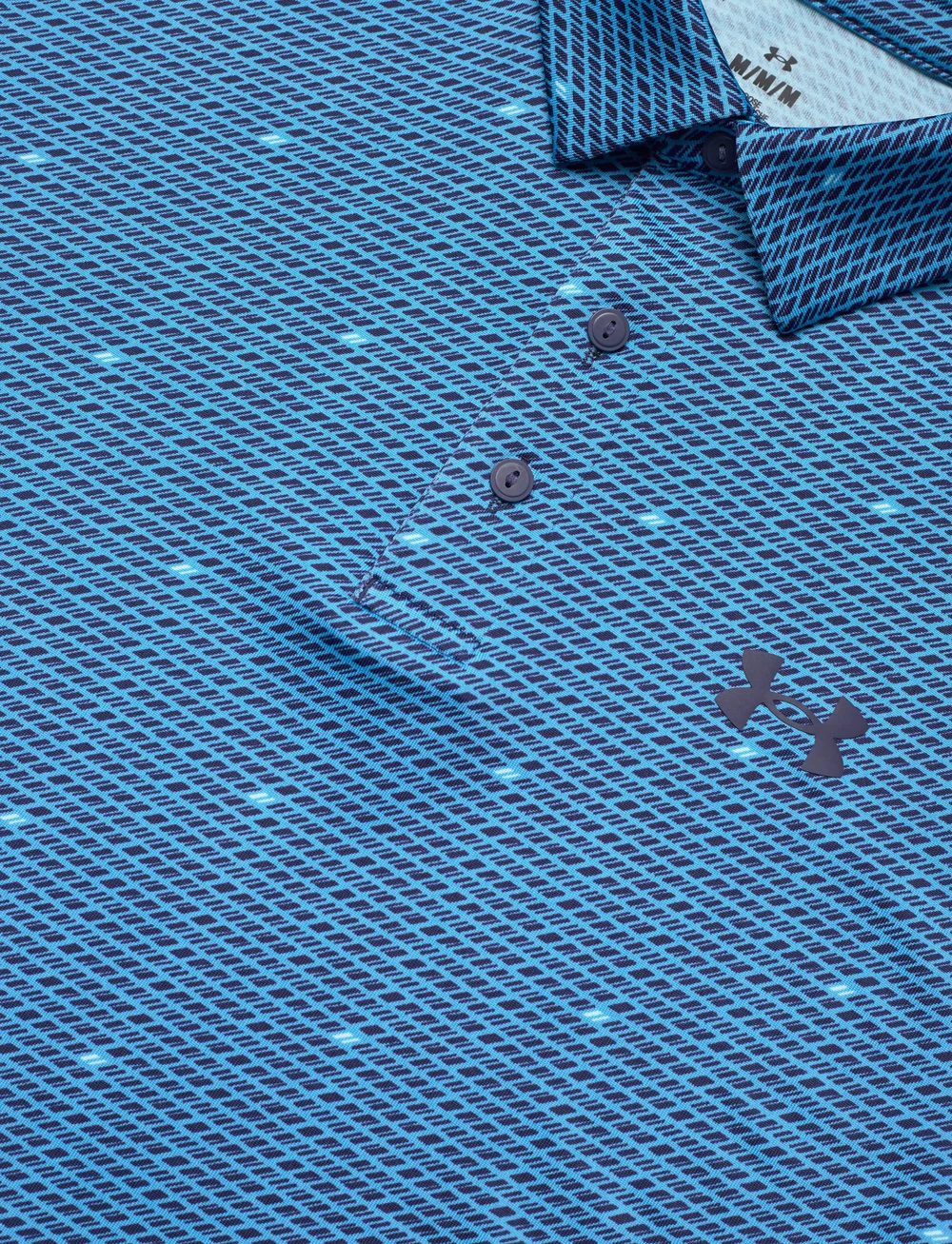 Under Armour - UA Playoff 3.0 Printed Polo - oberteile & t-shirts - ether blue - 5