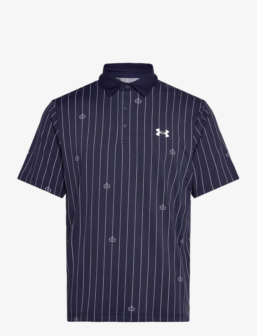 Under Armour - UA Playoff 3.0 Printed Polo - oberteile & t-shirts - midnight navy - 1