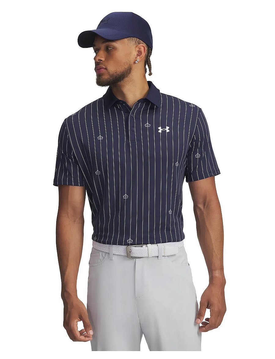 Under Armour - UA Playoff 3.0 Printed Polo - toppe & t-shirts - midnight navy - 0