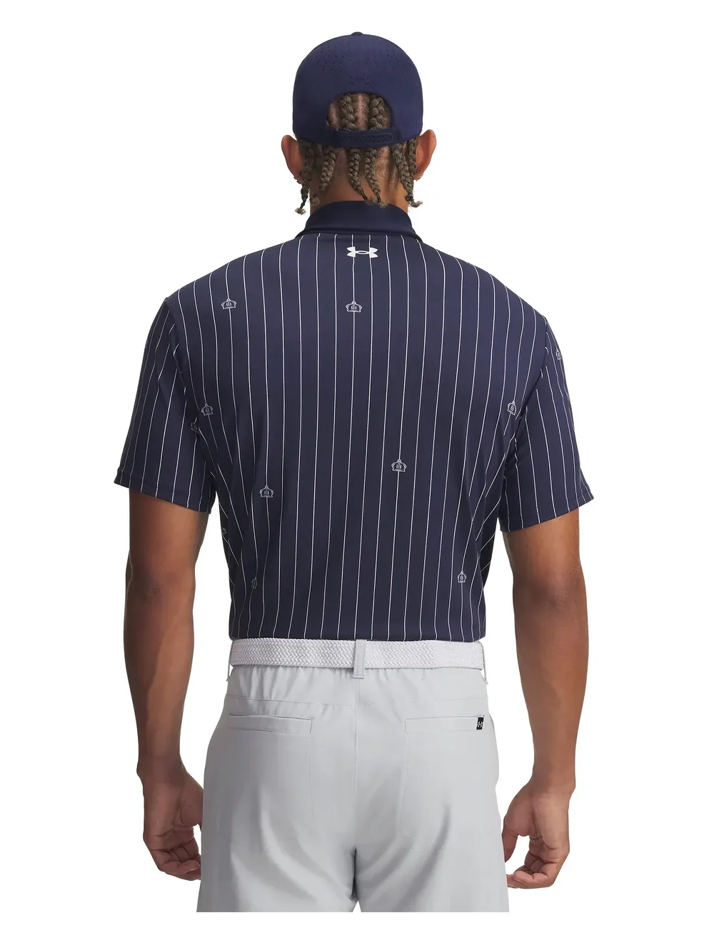 Under Armour - UA Playoff 3.0 Printed Polo - oberteile & t-shirts - midnight navy - 3