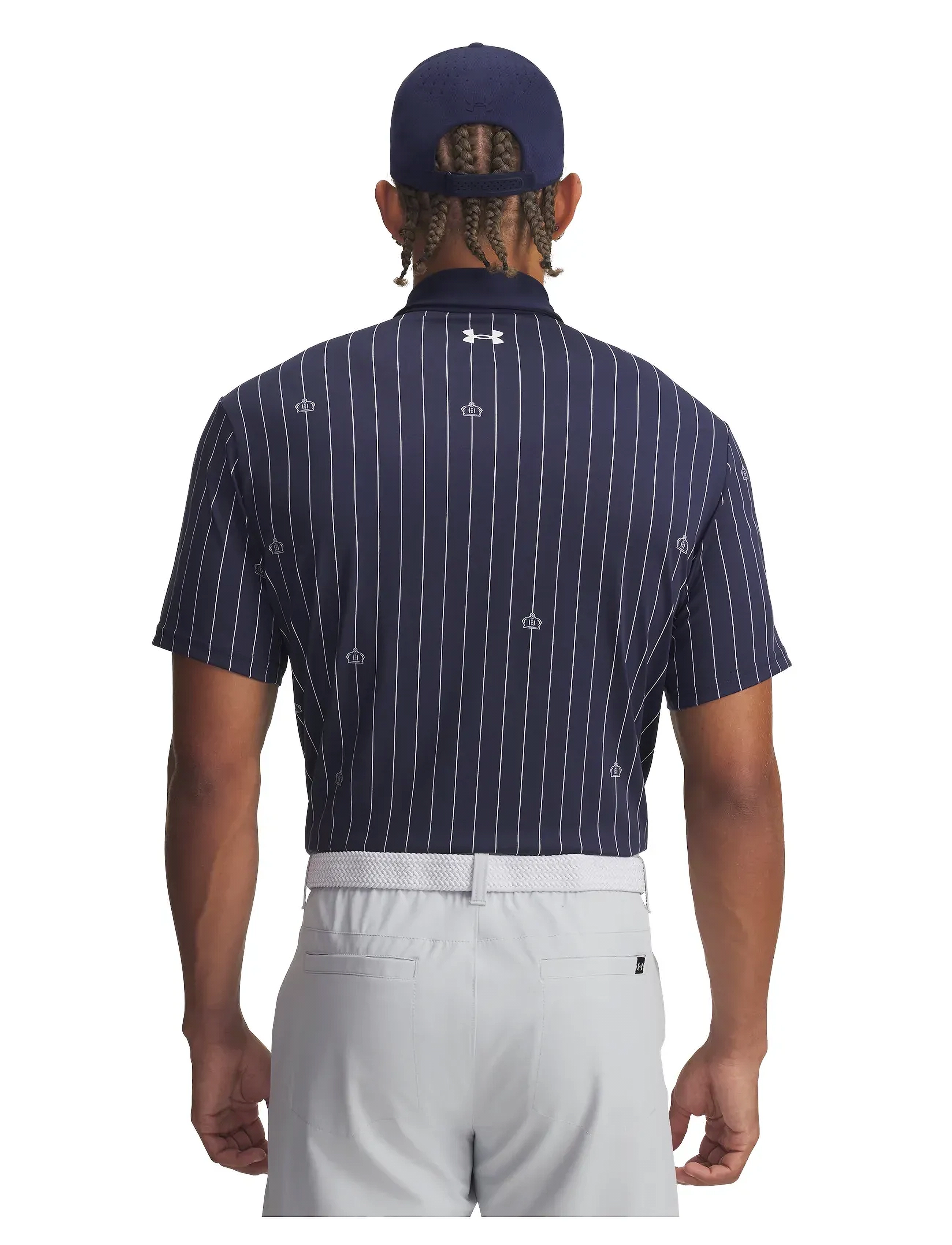Under Armour - UA Playoff 3.0 Printed Polo - toppe & t-shirts - midnight navy - 3