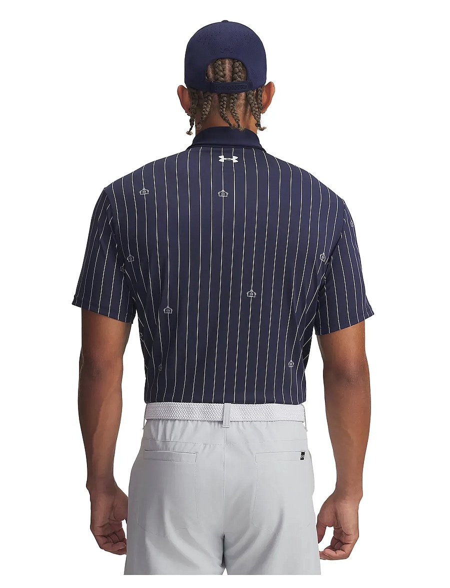 Under Armour - UA Playoff 3.0 Printed Polo - toppe & t-shirts - midnight navy - 3