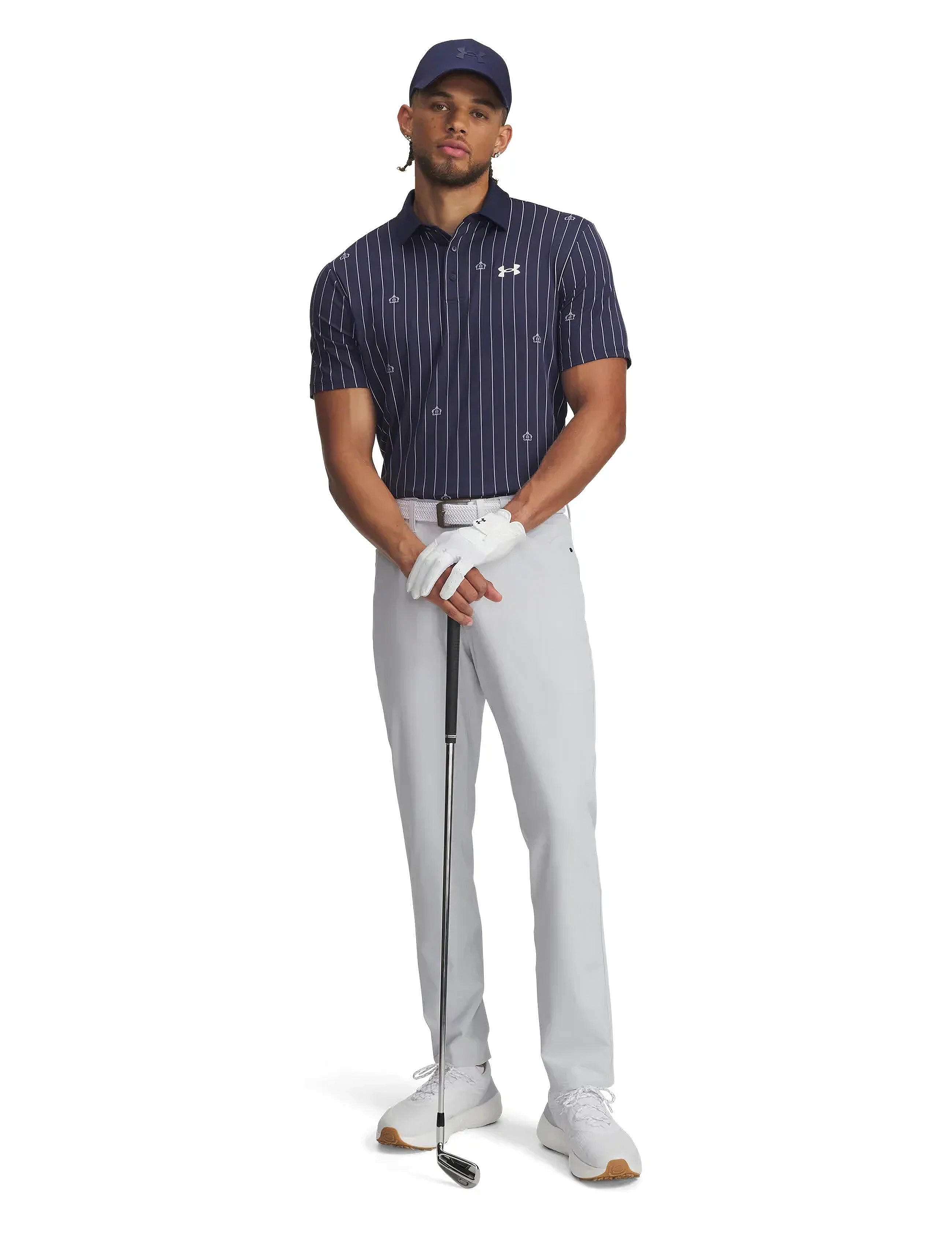 Under Armour - UA Playoff 3.0 Printed Polo - toppe & t-shirts - midnight navy - 4