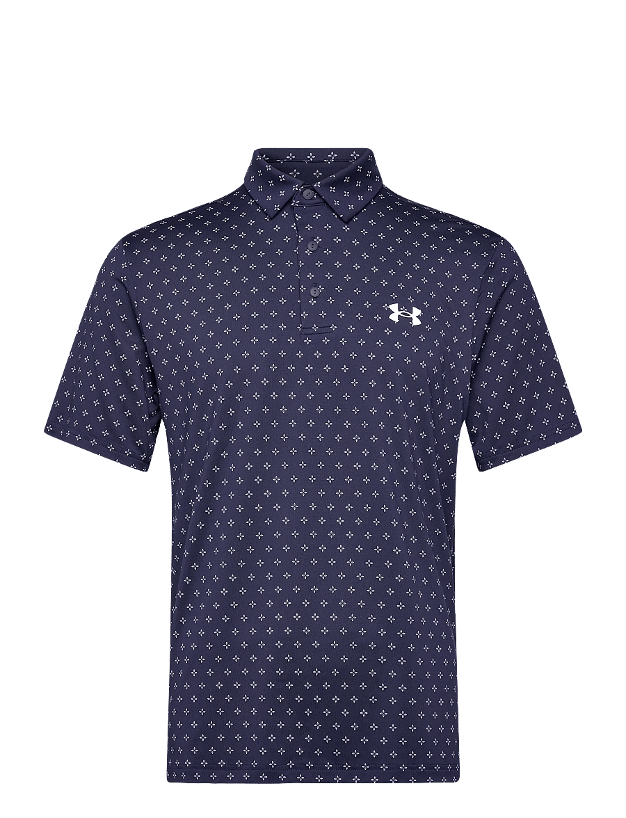 Under Armour - UA Playoff 3.0 Printed Polo - polos - midnight navy - 1