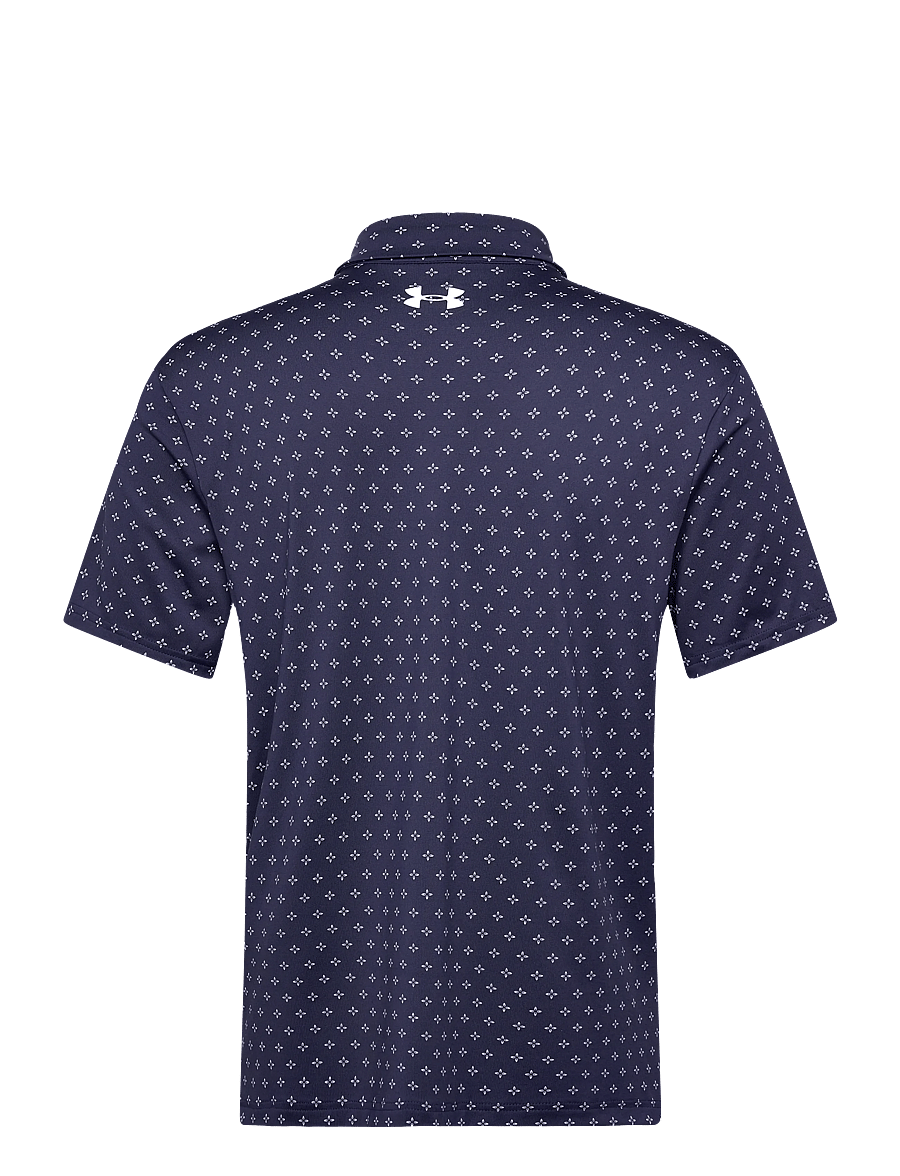 Under Armour - UA Playoff 3.0 Printed Polo - polos - midnight navy - 2