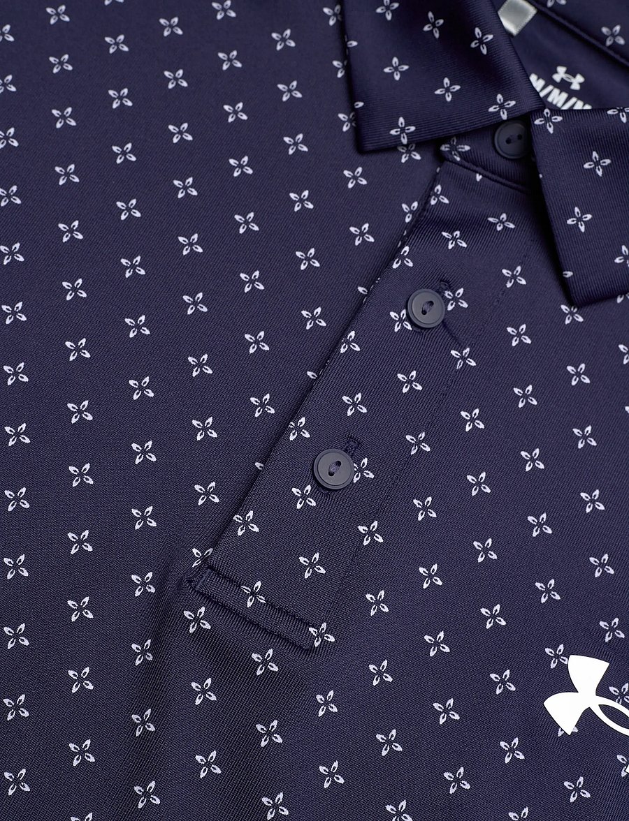 Under Armour - UA Playoff 3.0 Printed Polo - polos - midnight navy - 5