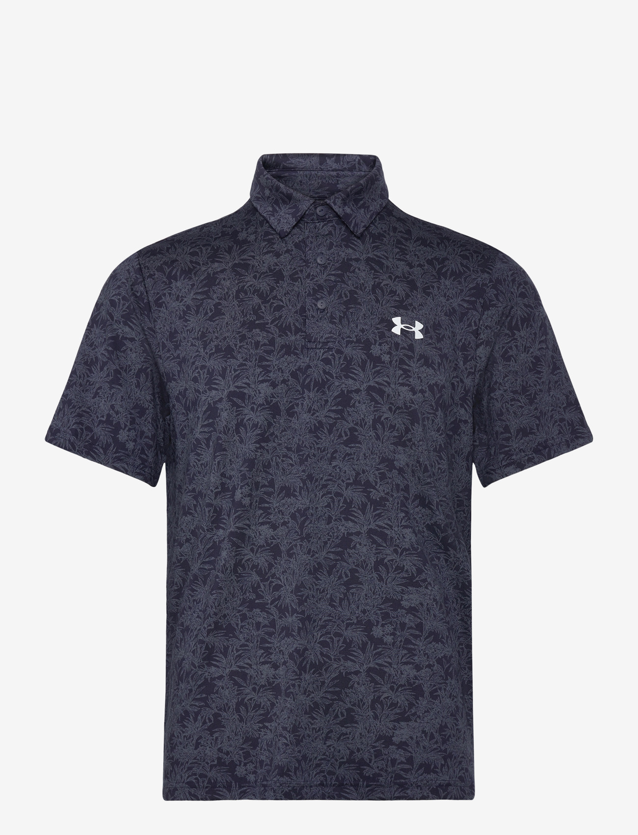 Under Armour - UA Playoff 3.0 Printed Polo - oberteile & t-shirts - midnight navy - 1