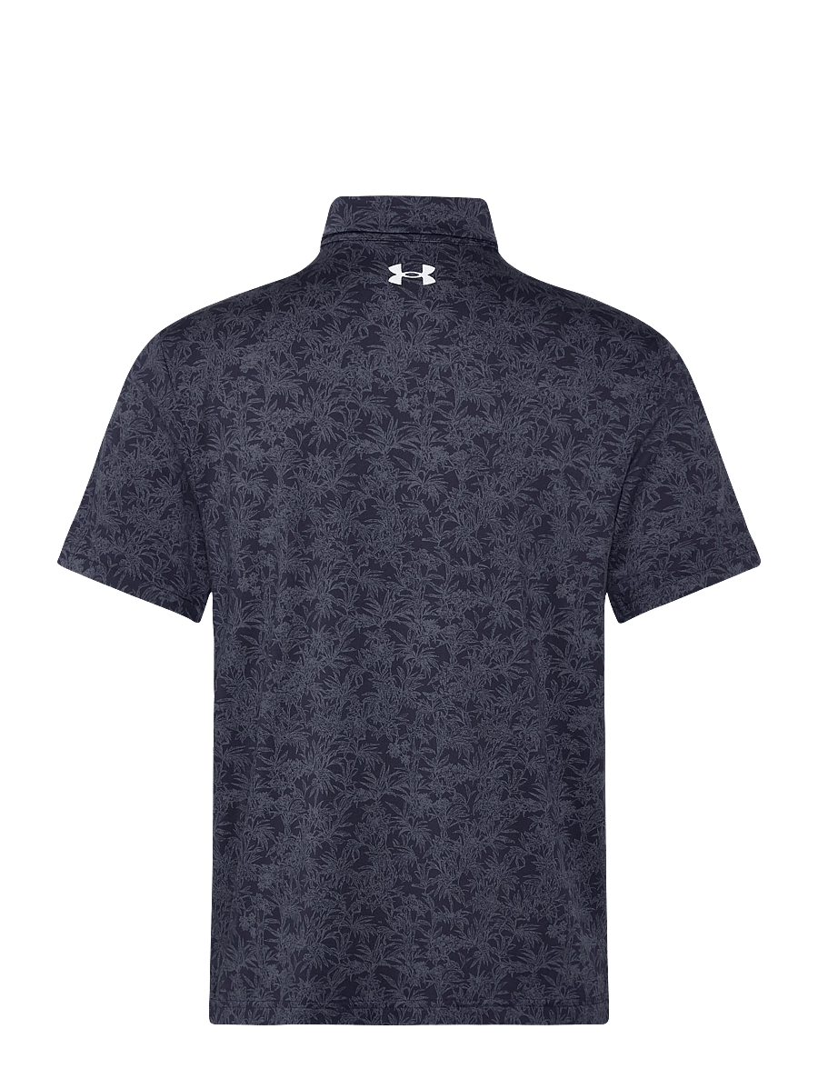 Under Armour - UA Playoff 3.0 Printed Polo - oberteile & t-shirts - midnight navy - 2