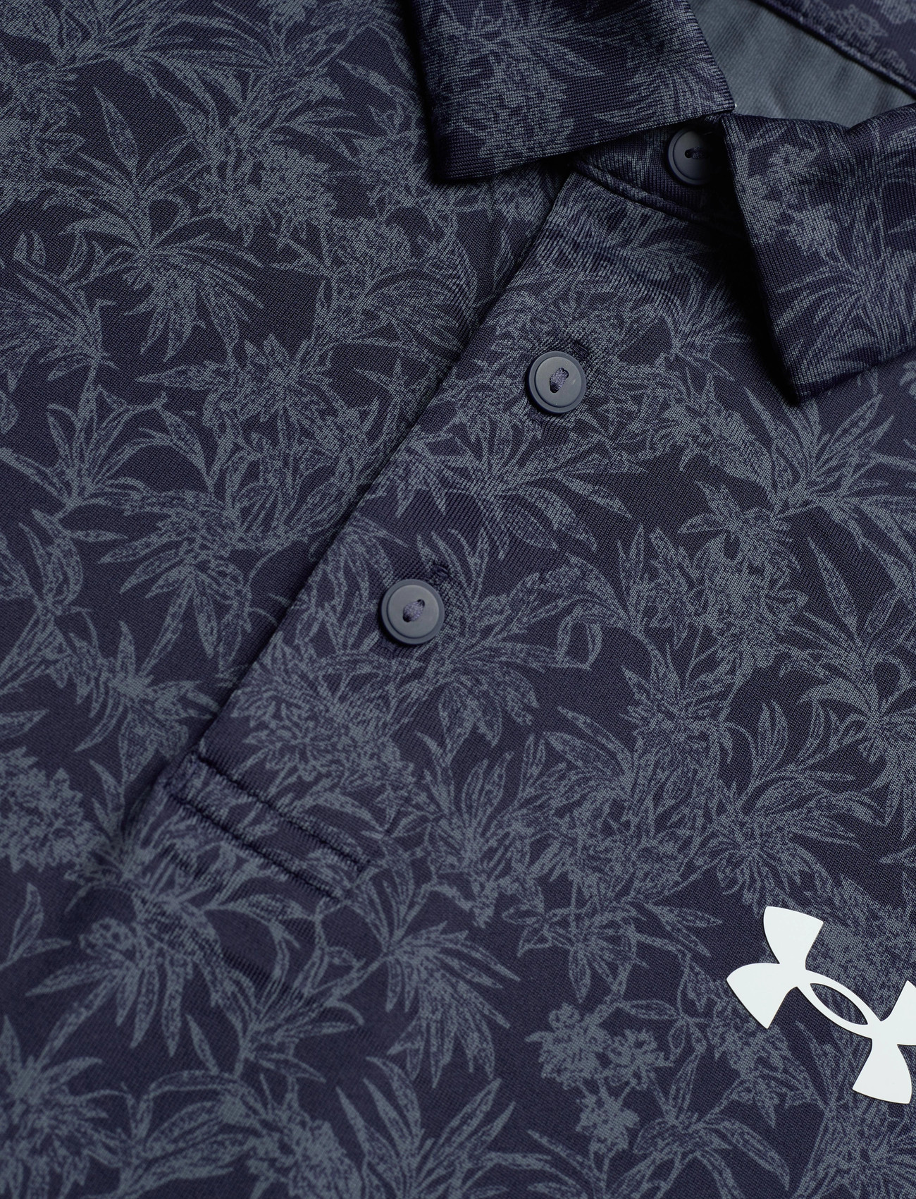 Under Armour - UA Playoff 3.0 Printed Polo - oberteile & t-shirts - midnight navy - 3