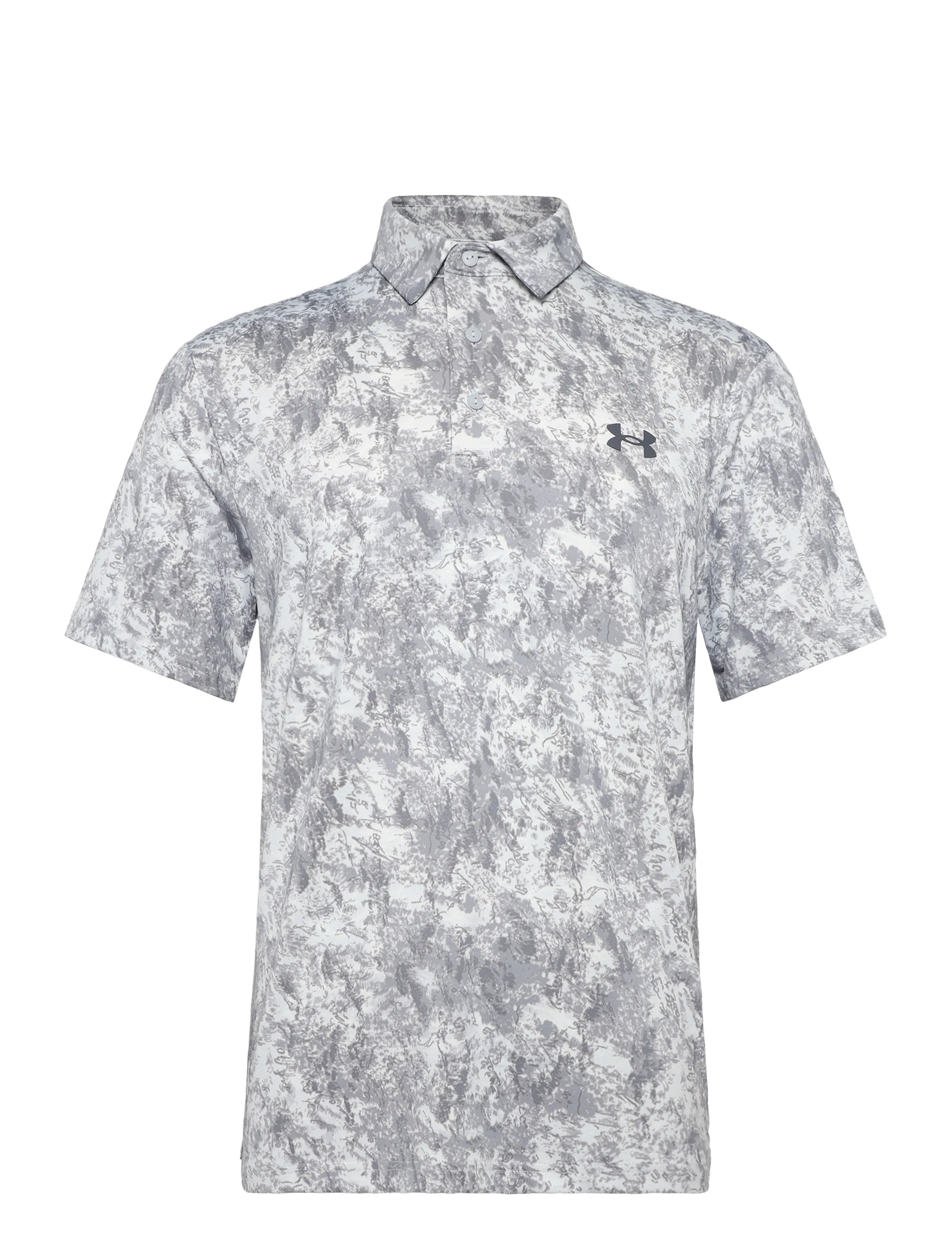 Under Armour UA Playoff 3.0 Printed Polo - Clothing - MOD GRAY / grey