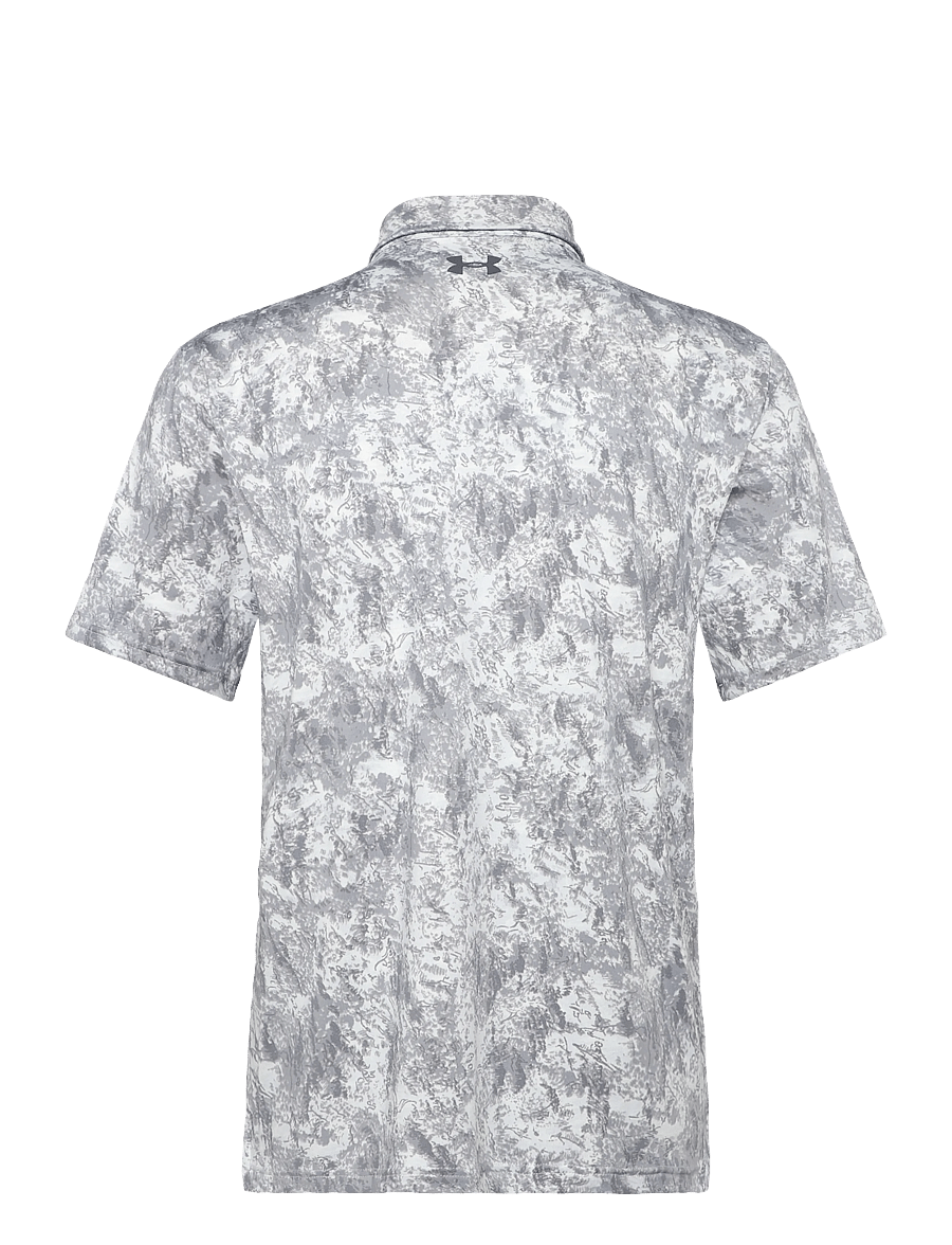 Under Armour - UA Playoff 3.0 Printed Polo - polos - mod gray - 2