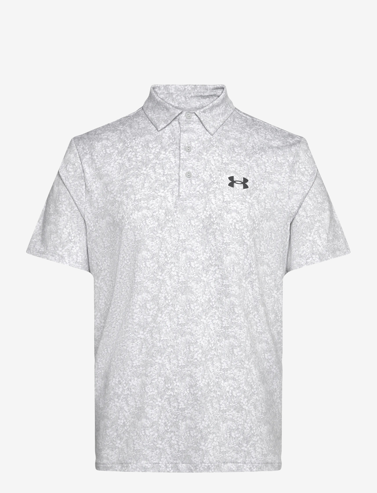 Under Armour - UA Playoff 3.0 Printed Polo - oberteile & t-shirts - white - 1
