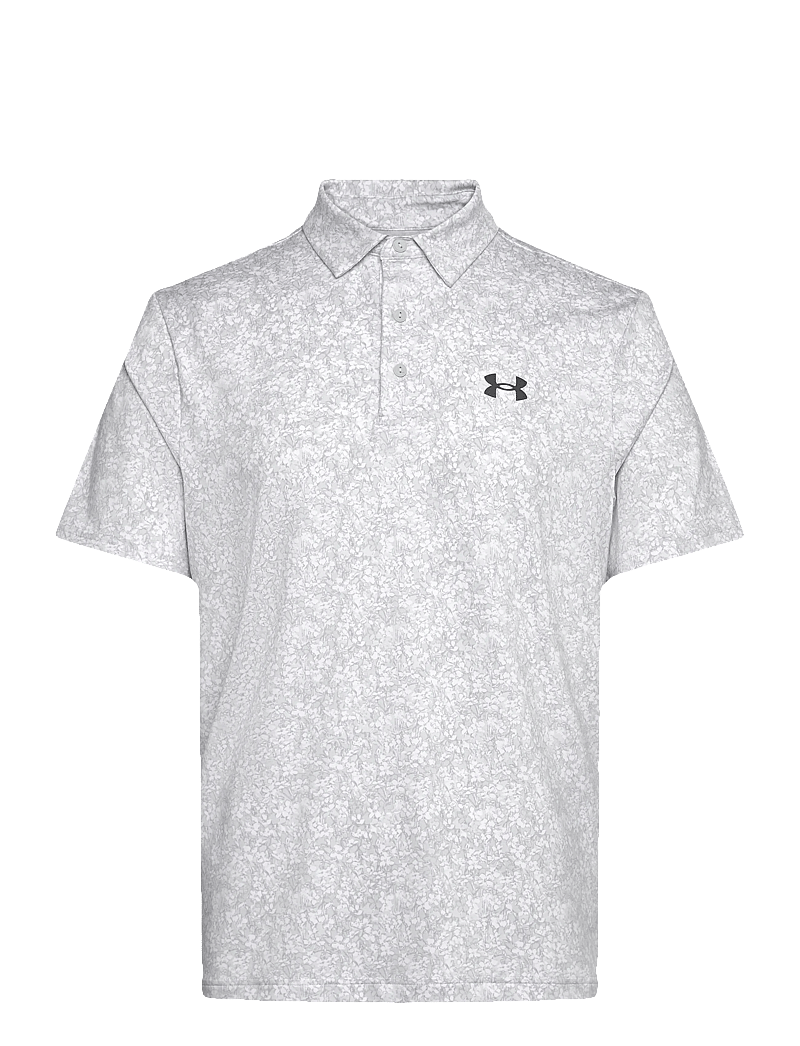 Under Armour - UA Playoff 3.0 Printed Polo - oberteile & t-shirts - white - 1