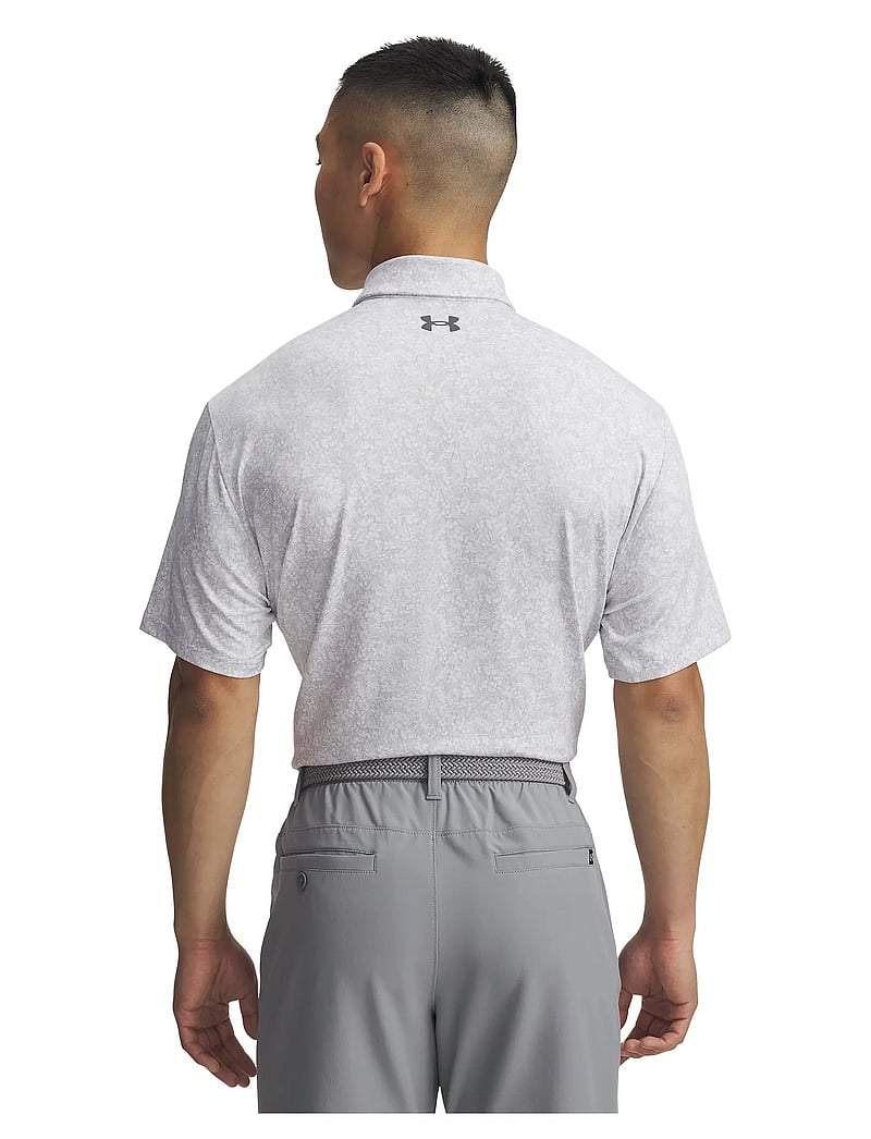 Under Armour - UA Playoff 3.0 Printed Polo - oberteile & t-shirts - white - 3