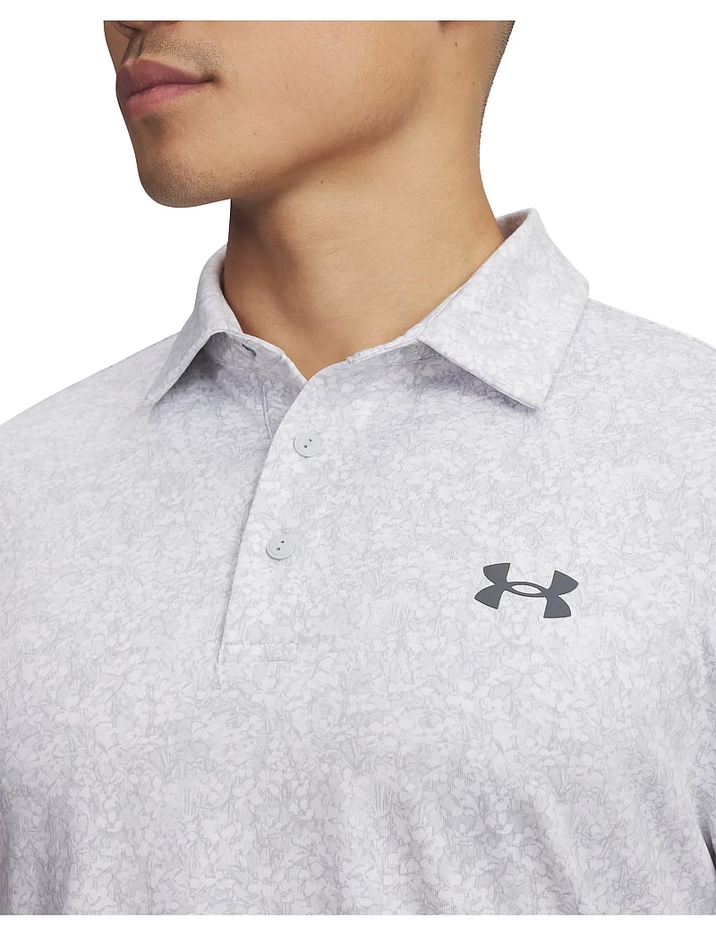 Under Armour - UA Playoff 3.0 Printed Polo - oberteile & t-shirts - white - 4