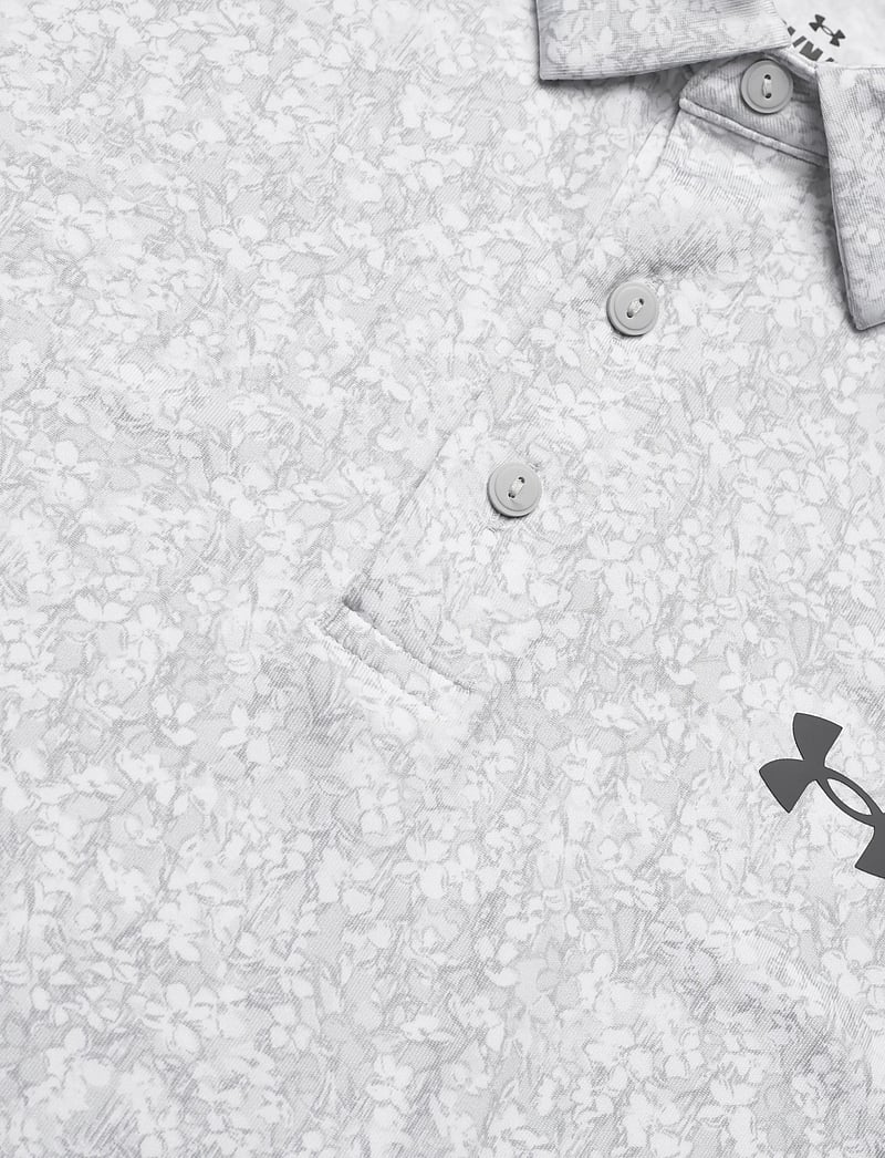 Under Armour - UA Playoff 3.0 Printed Polo - oberteile & t-shirts - white - 5