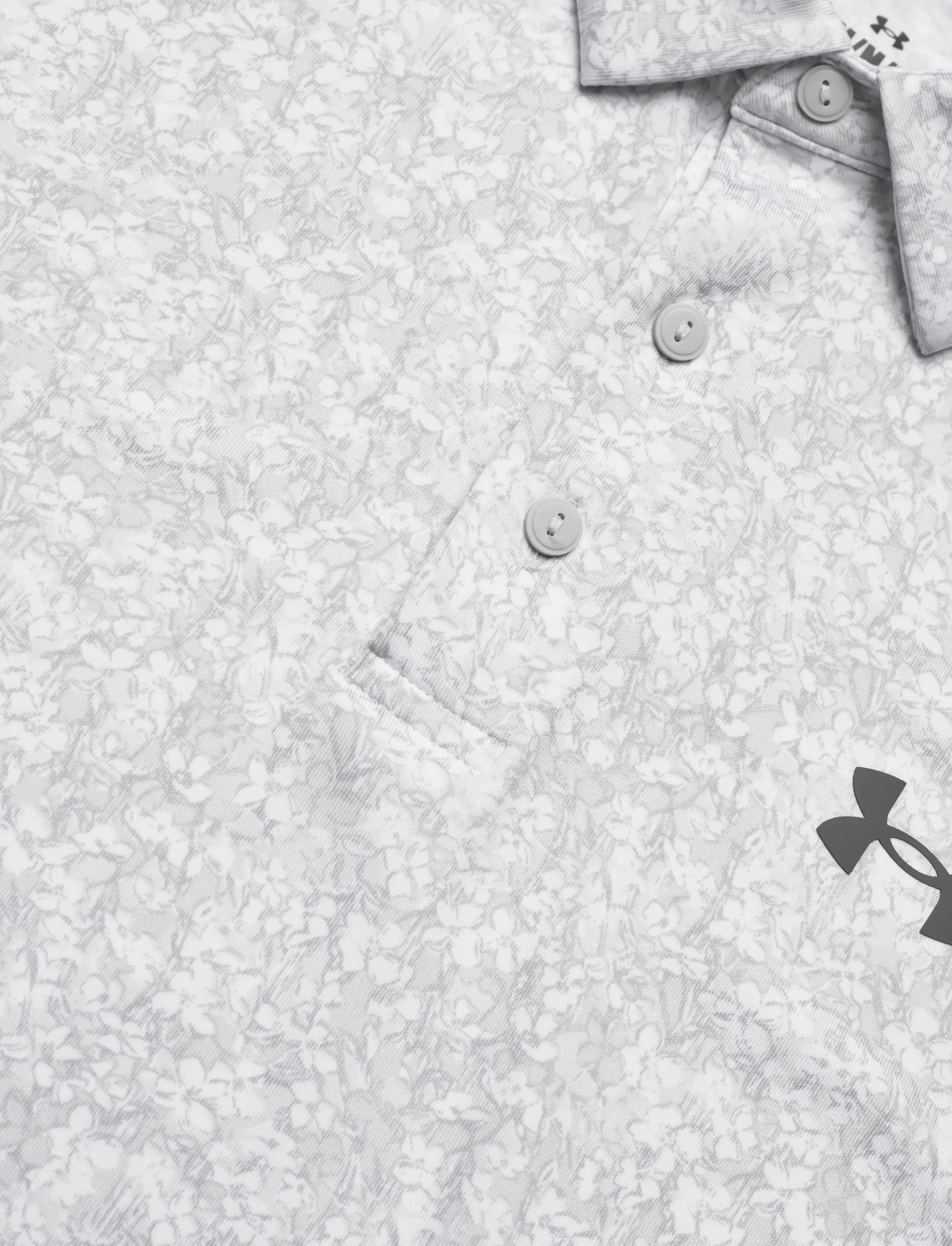 Under Armour - UA Playoff 3.0 Printed Polo - toppar & t-shirts - white - 5