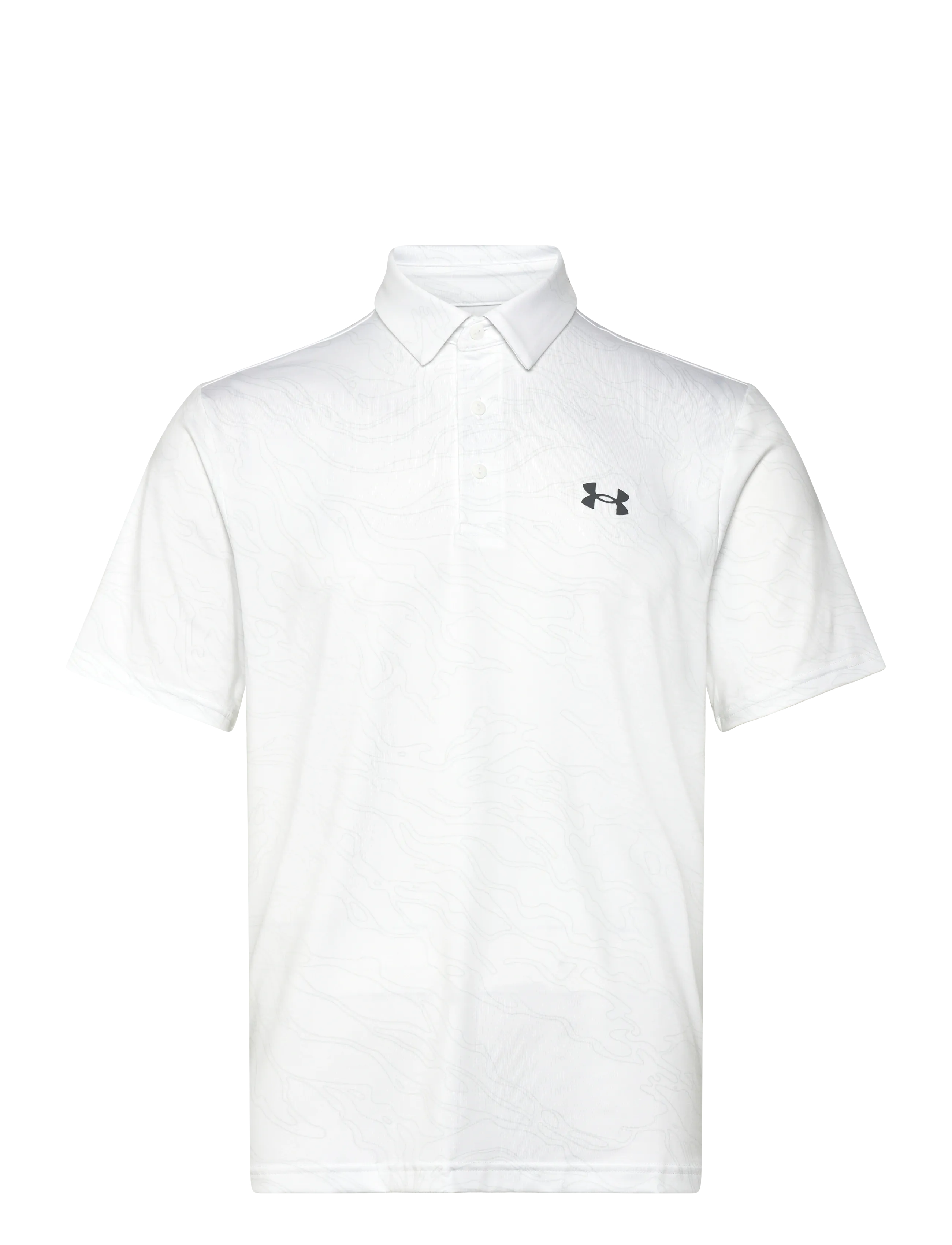 Under Armour UA Playoff 3.0 Printed Polo - Under Armour - WHITE / white