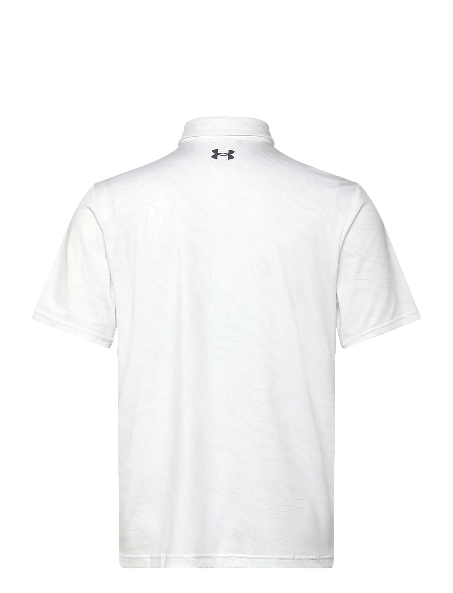 Under Armour - UA Playoff 3.0 Printed Polo - oberteile & t-shirts - white - 2