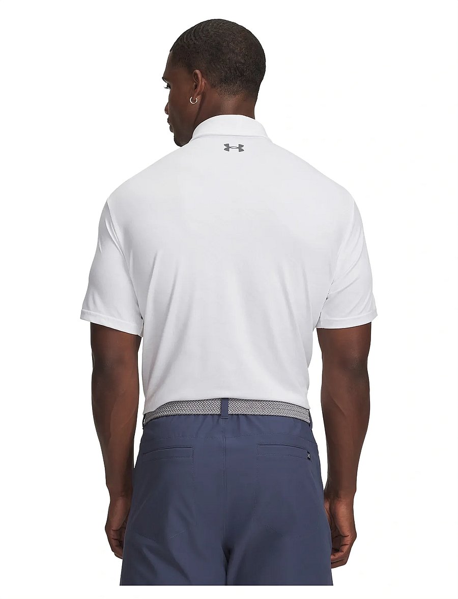 Under Armour - UA Playoff 3.0 Printed Polo - oberteile & t-shirts - white - 3