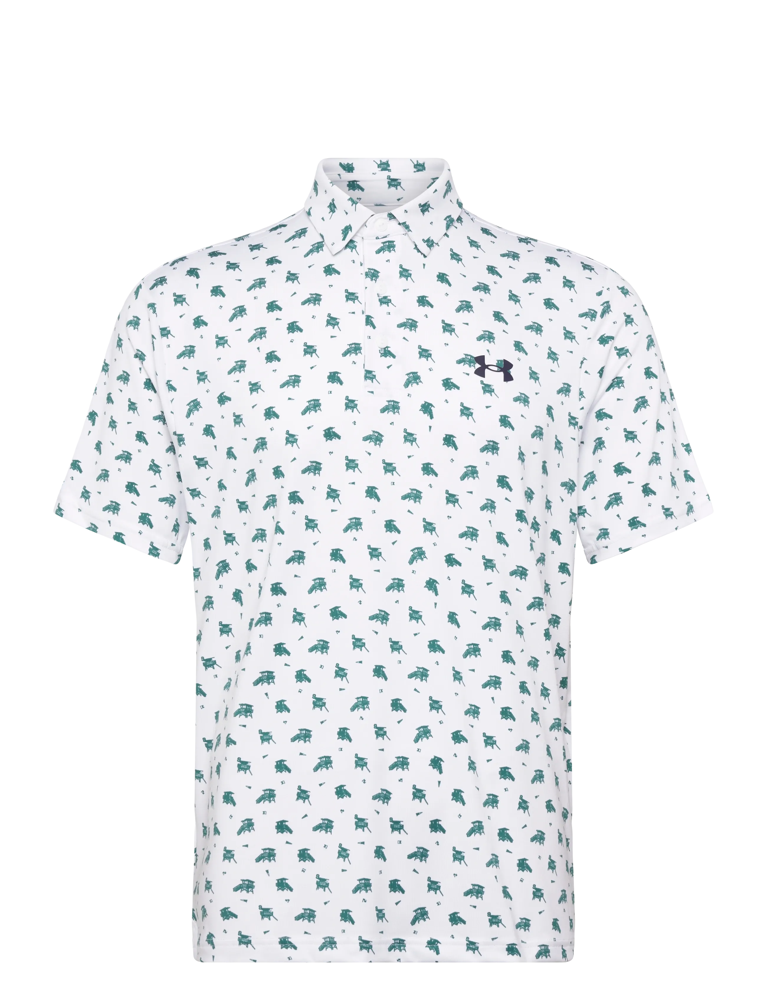 Under Armour UA Playoff 3.0 Printed Polo - Under Armour - WHITE / white