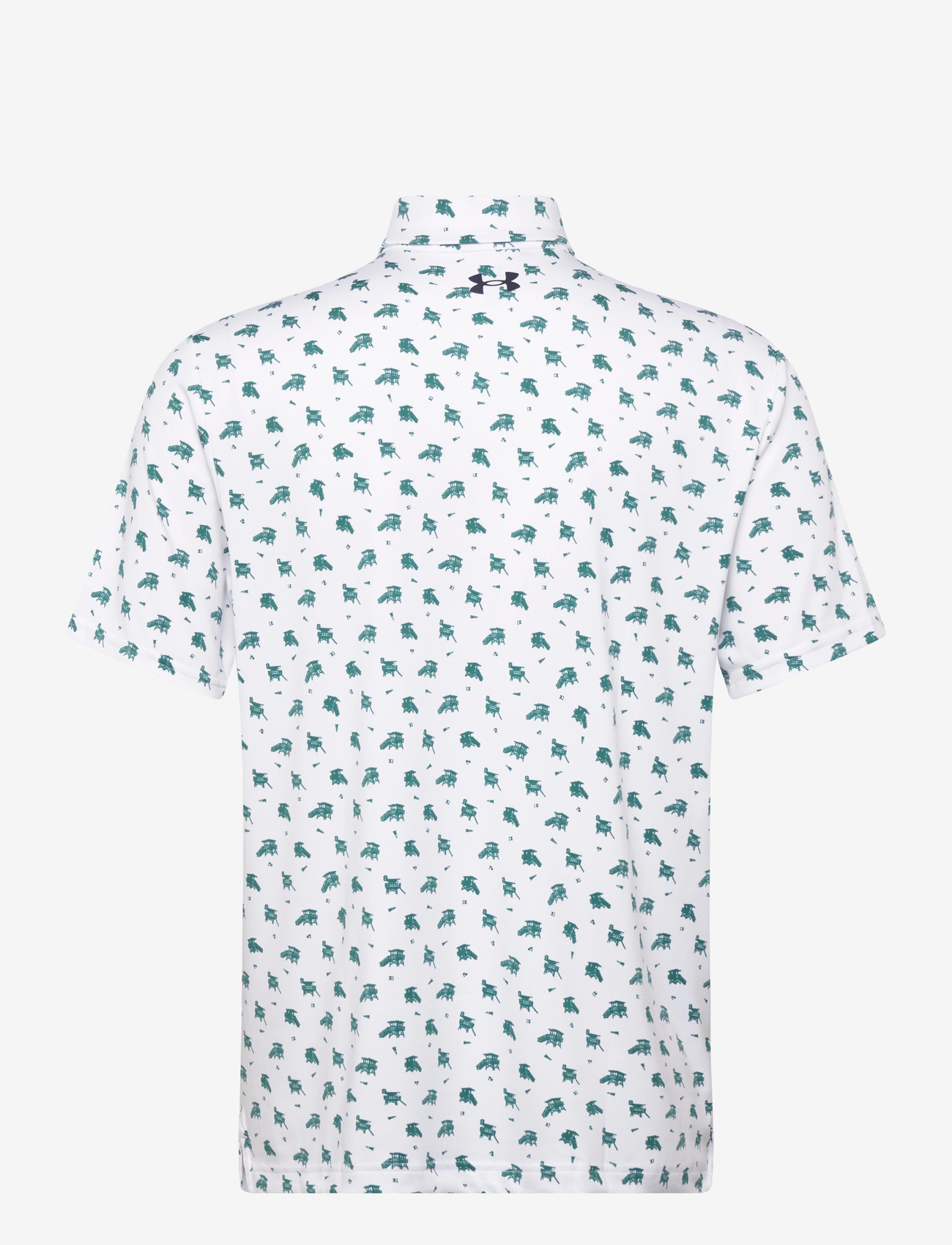 Under Armour - UA Playoff 3.0 Printed Polo - toppar & t-shirts - white - 2