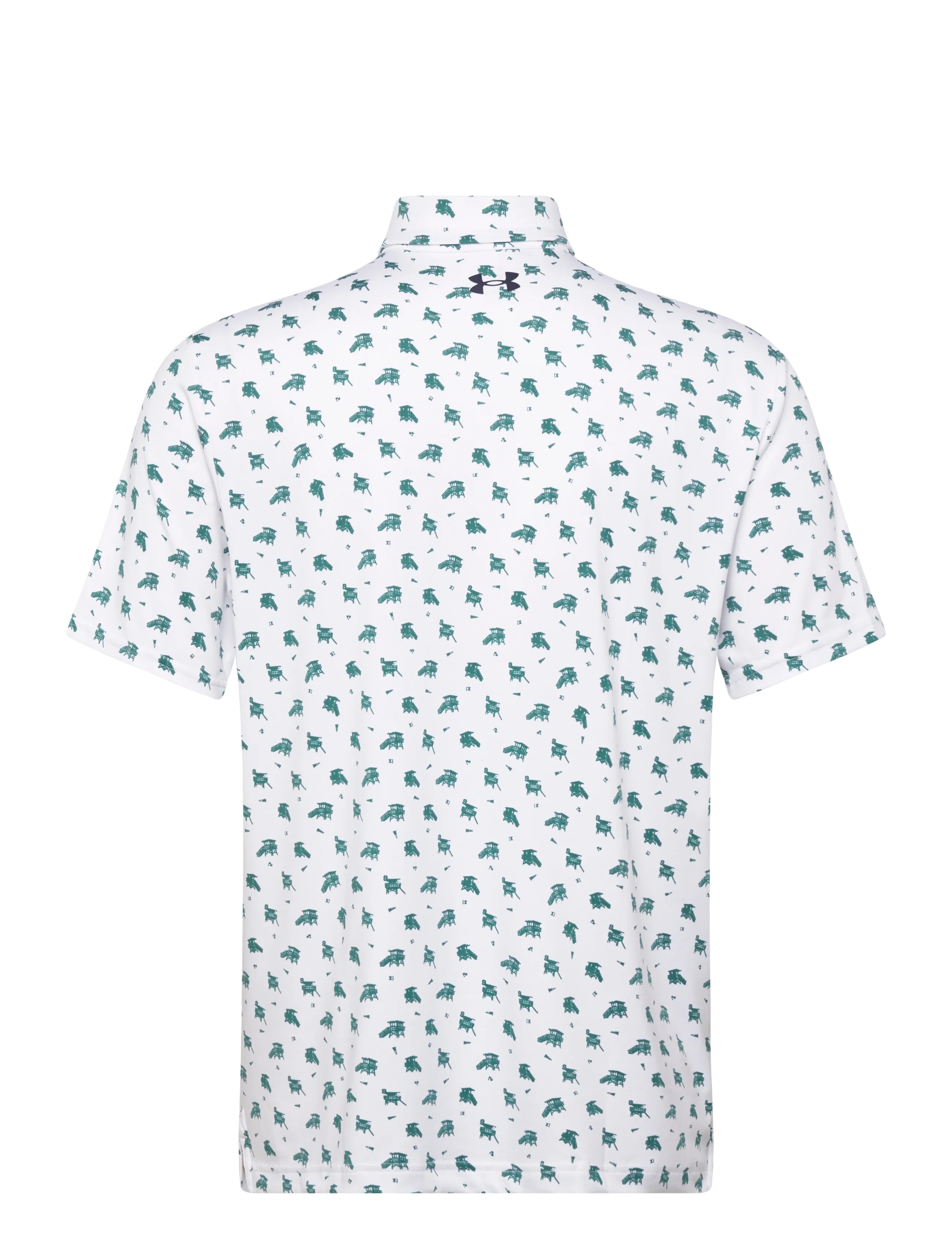 Under Armour - UA Playoff 3.0 Printed Polo - tops & t-shirts - white - 2