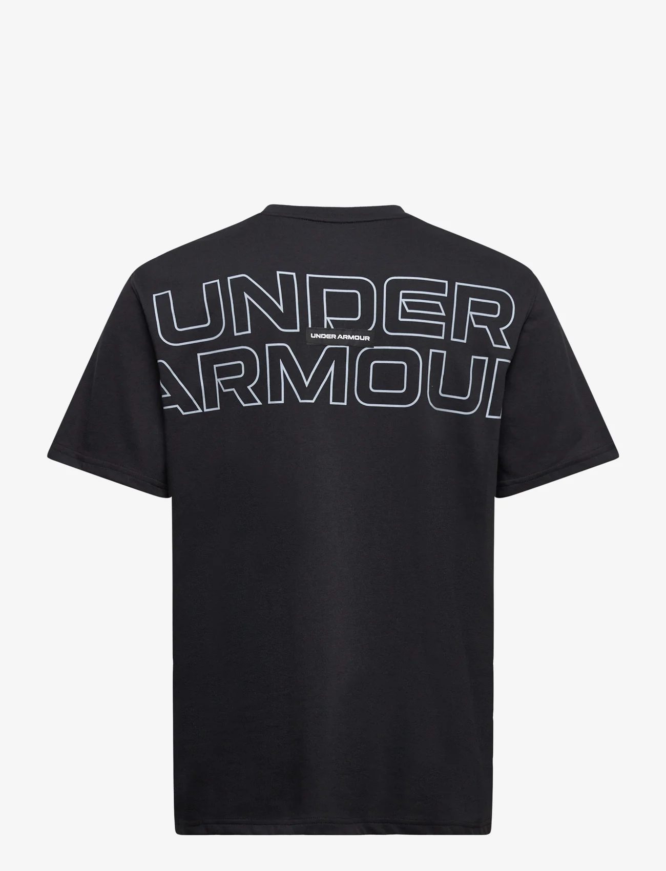 Under Armour - UA OUTLINE HEAVYWEIGHT SS - t-shirts - black - 1