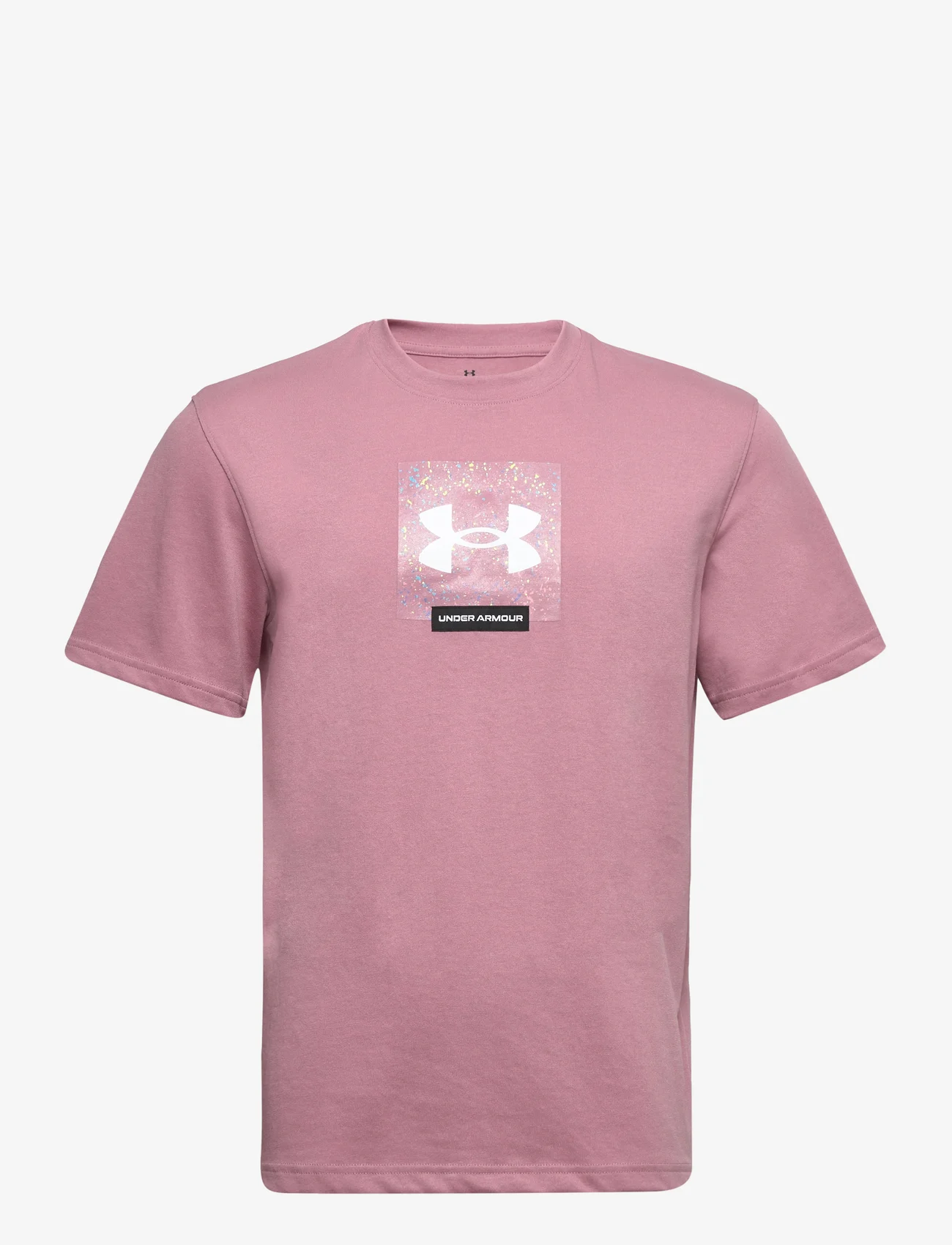 Under Armour - UA BOXED HEAVYWEIGHT SS - t-shirts - pink elixir - 0