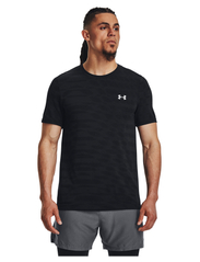 Under Armour - UA Seamless Ripple SS - t-shirts - black - 3