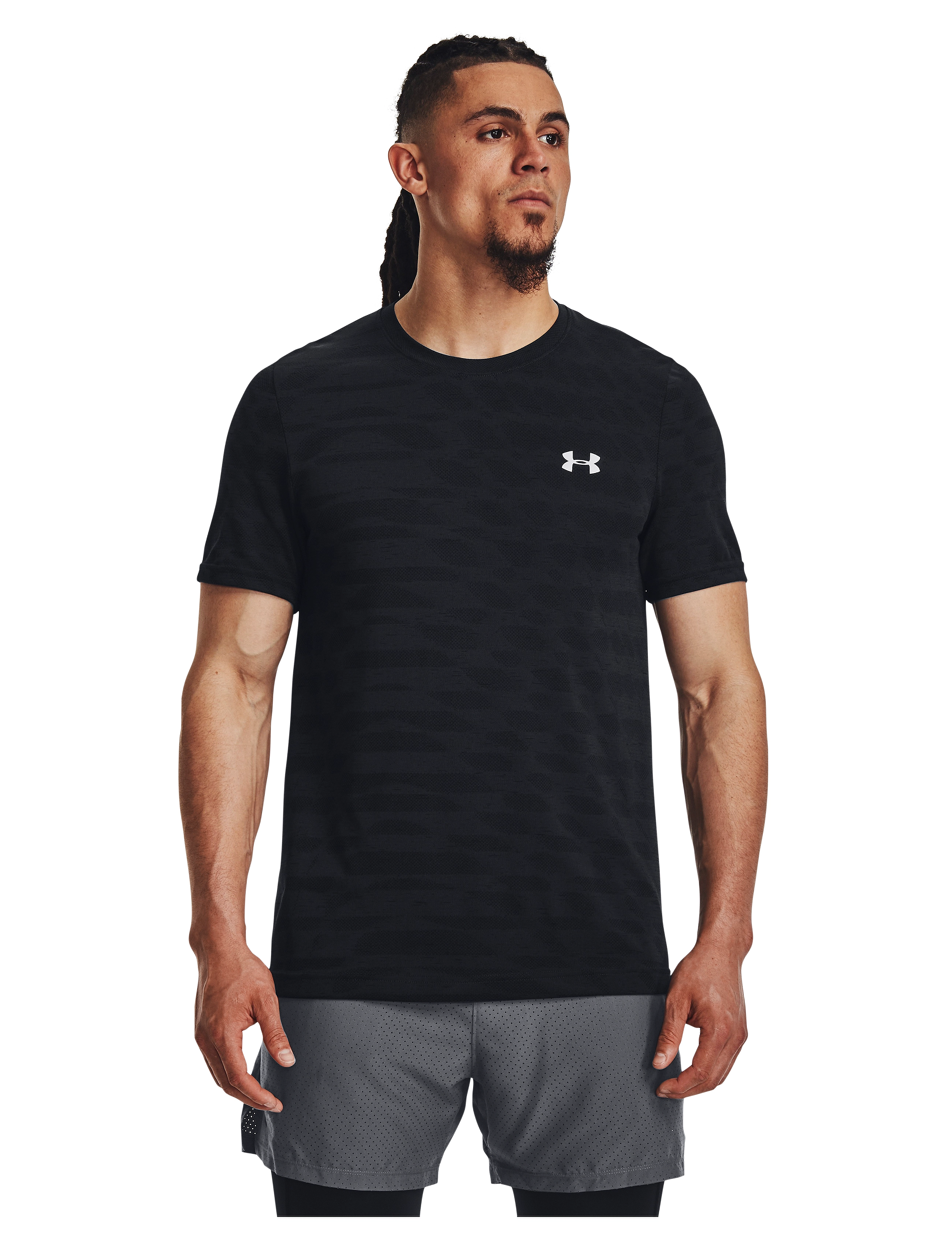 Under Armour - UA Seamless Ripple SS - black - 3