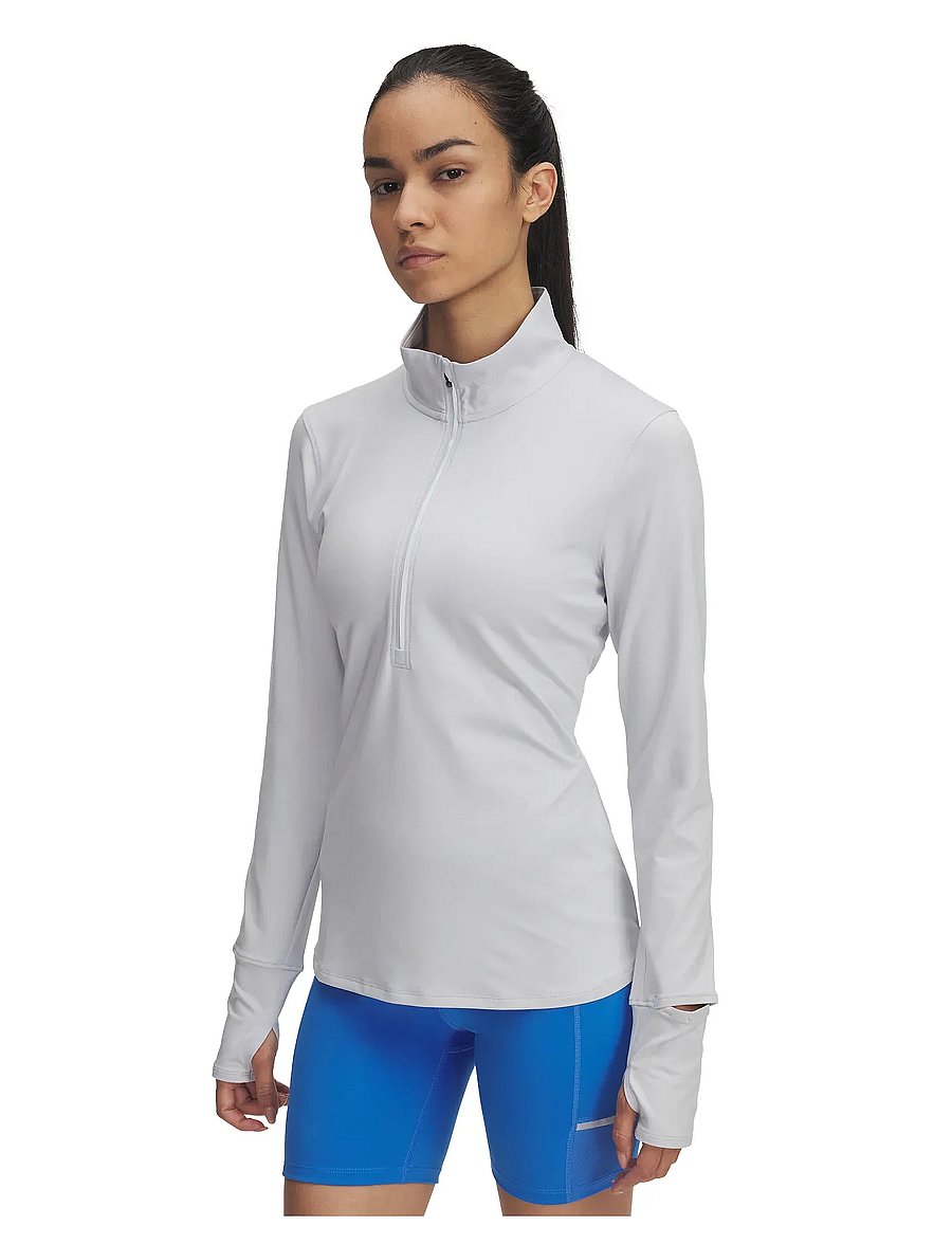 Under Armour - UA Launch Pro Half Zip - alussärgid - halo gray - 0