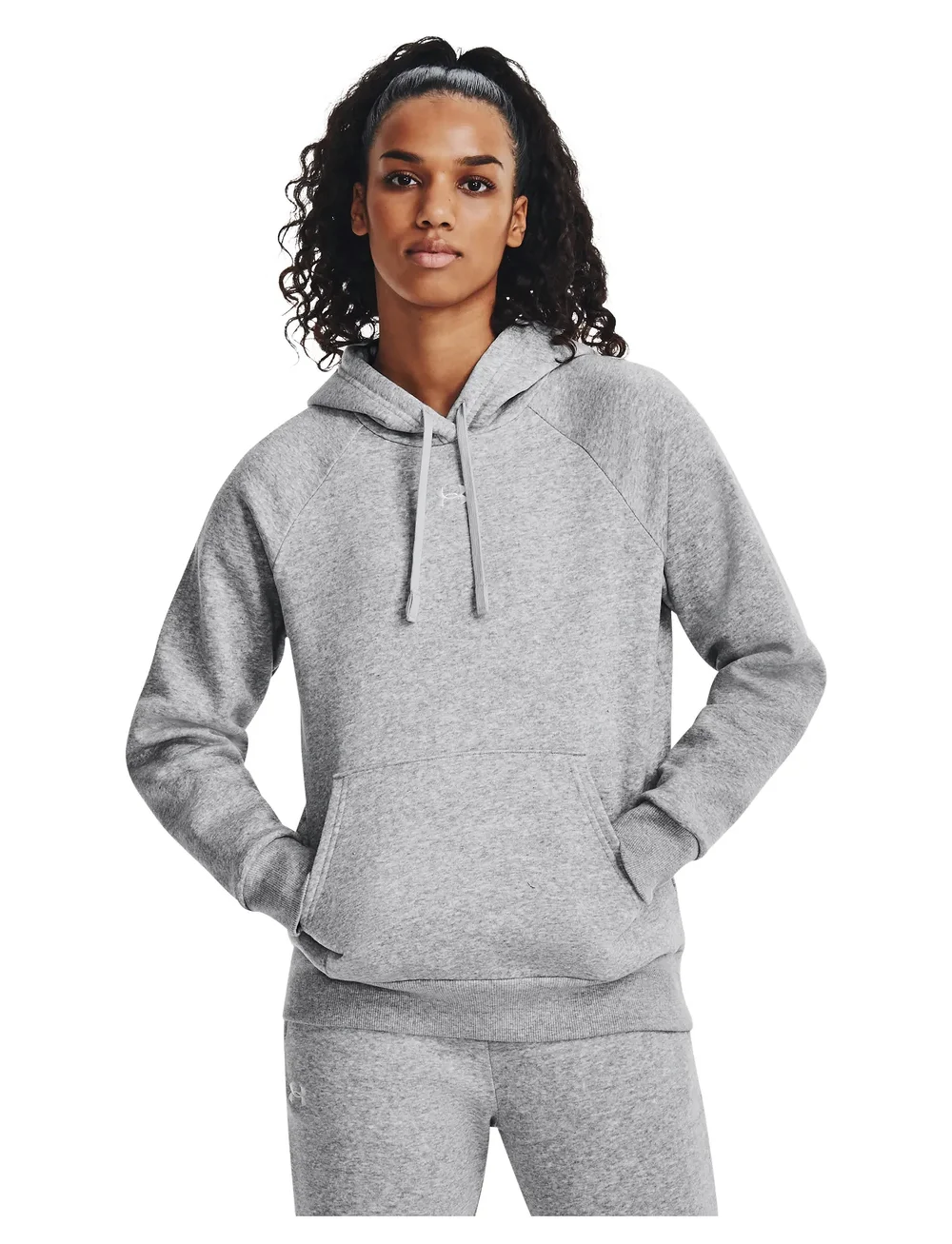 Under Armour - UA Rival Fleece Hoodie - huvtröjor - mod gray light heather - 0