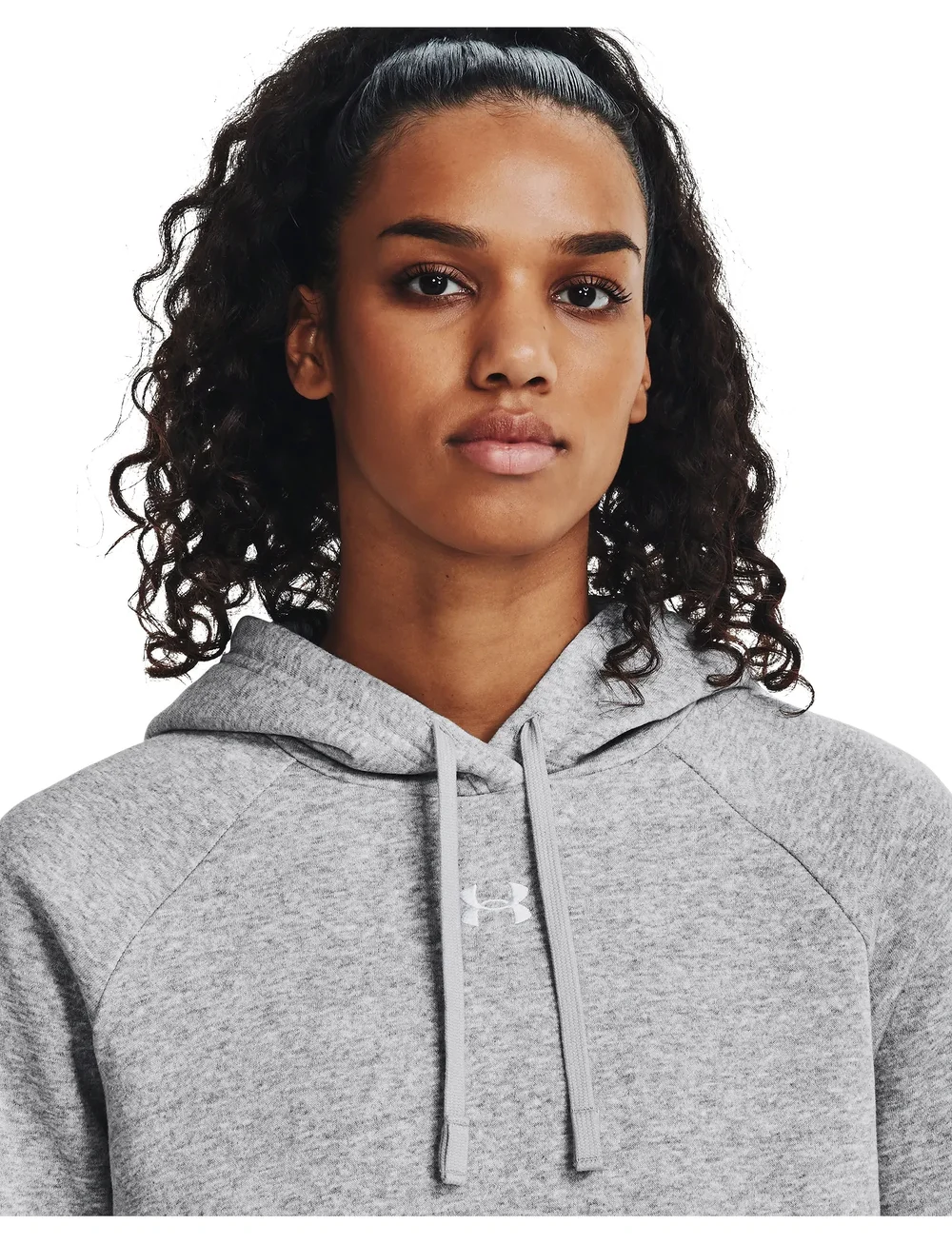 Under Armour - UA Rival Fleece Hoodie - huvtröjor - mod gray light heather - 5