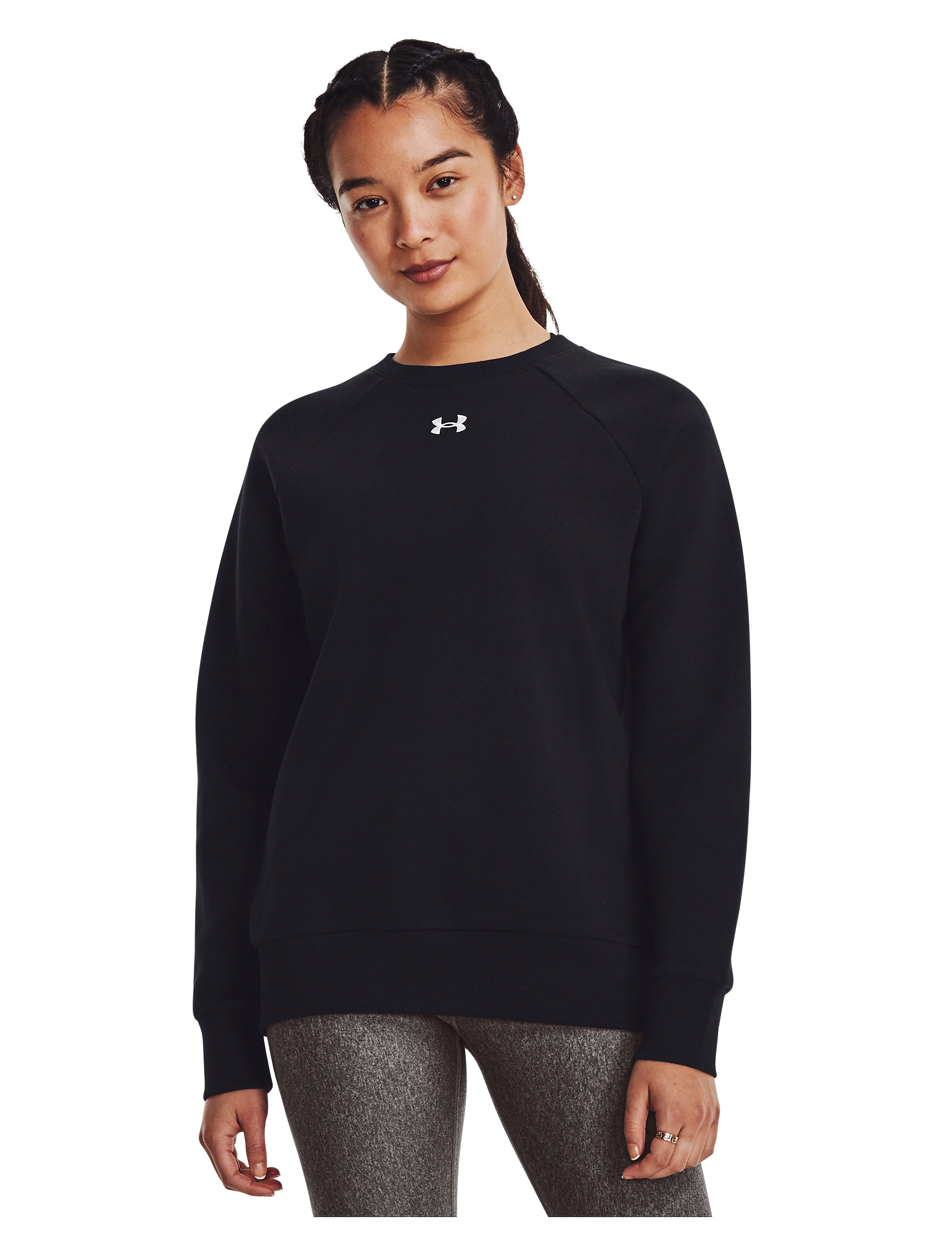 Under Armour Ua Rival Fleece Crew, L, Sweatshirts & Hoodies, Schwarz - Sweatshirts, Frauen