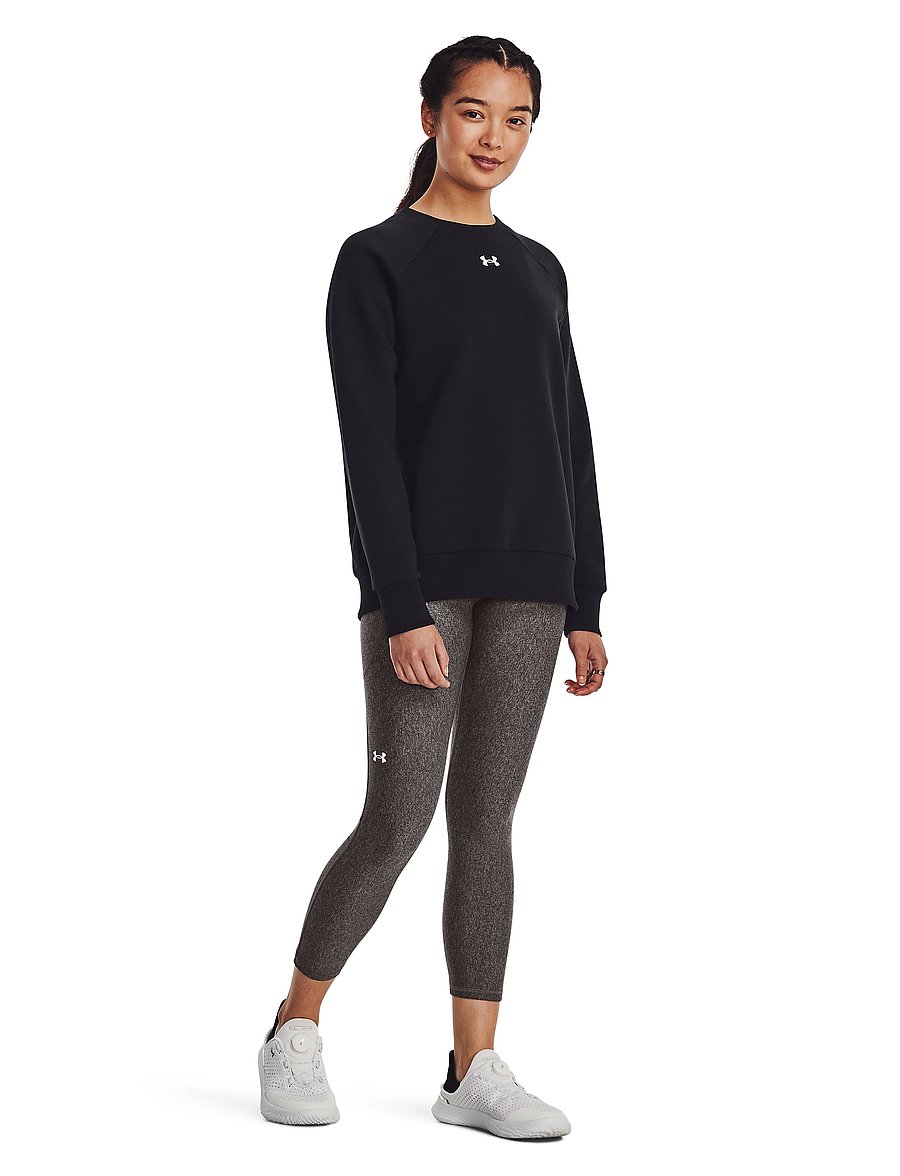 Under Armour - UA Rival Fleece Crew - sweatshirts - black - 4