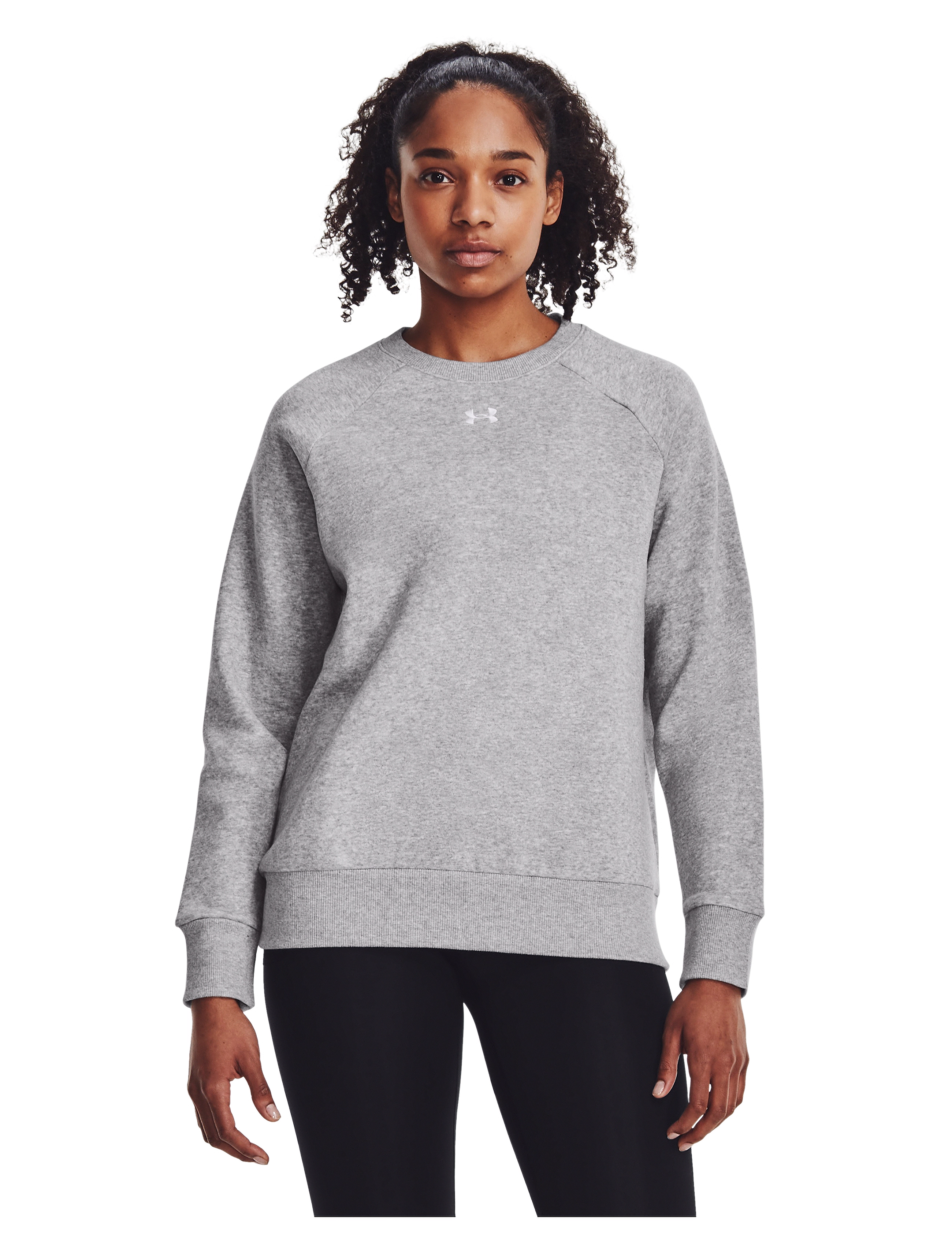 Under Armour Ua Rival Fleece Crew, M, Sweatshirts & Hoodies, Grau - Sweatshirts, Frauen
