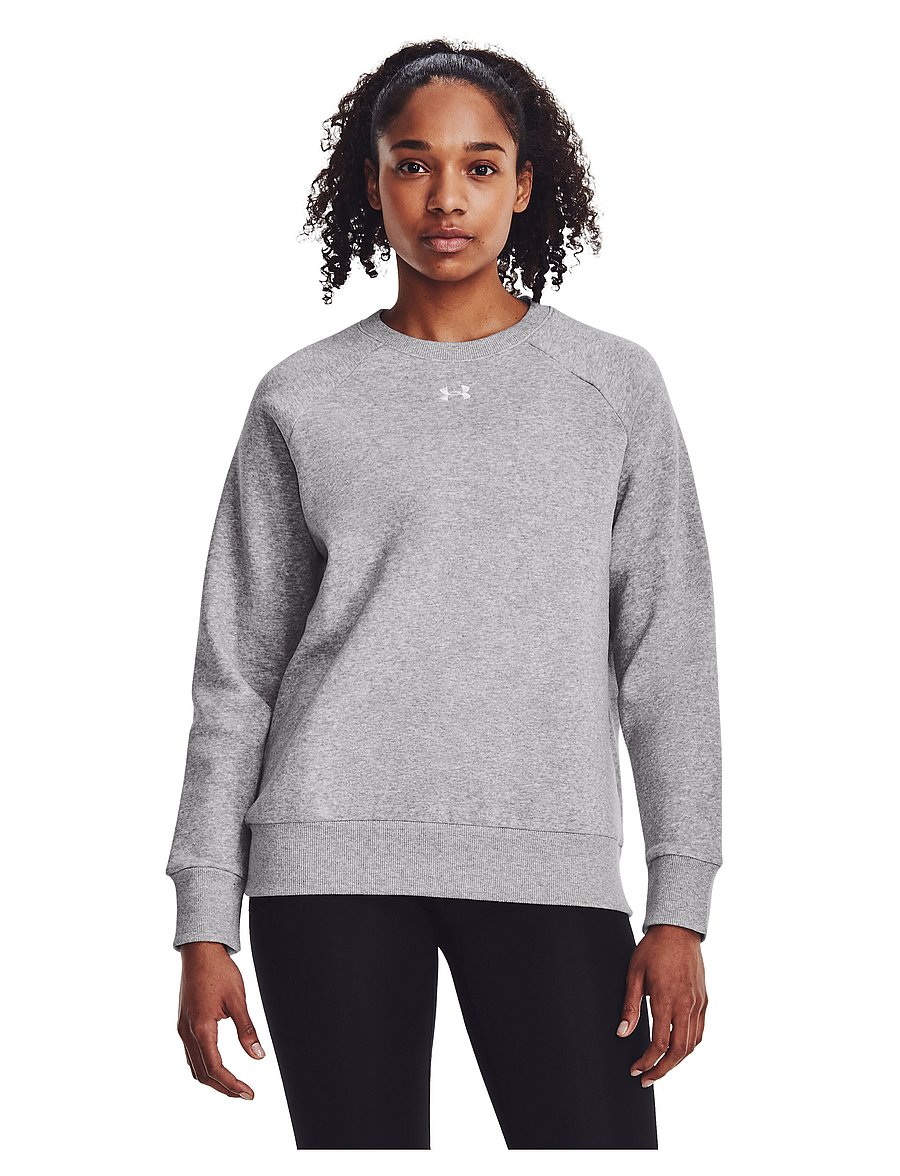 Under Armour - UA Rival Fleece Crew - sweatshirts - mod gray light heather - 0
