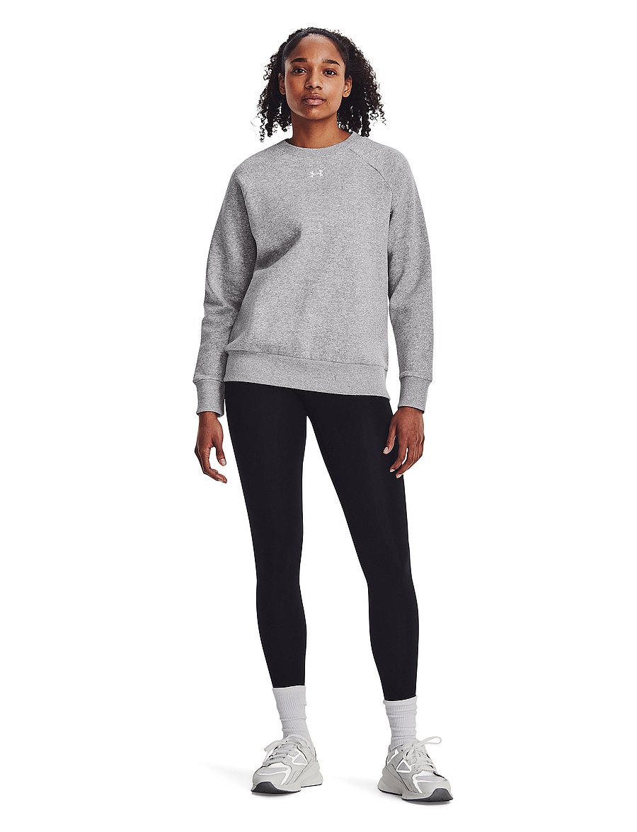 Under Armour - UA Rival Fleece Crew - sweatshirts - mod gray light heather - 4