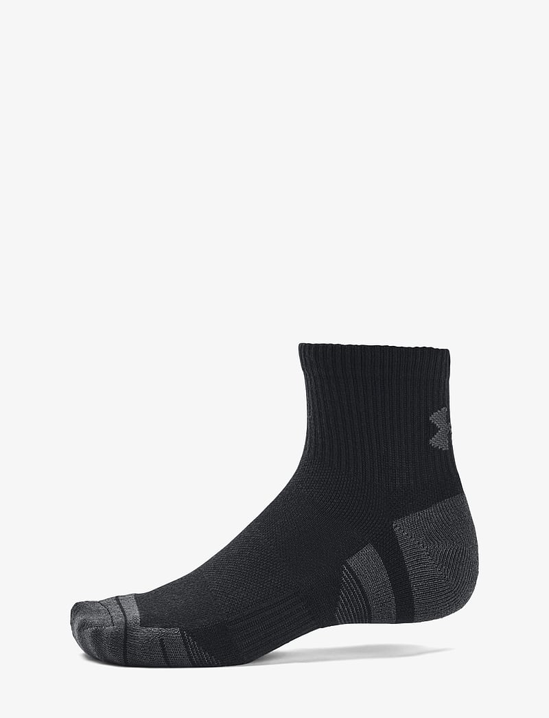 Under Armour - UA Performance Tech 3pk Qtr - träningsstrumpor - black - 3
