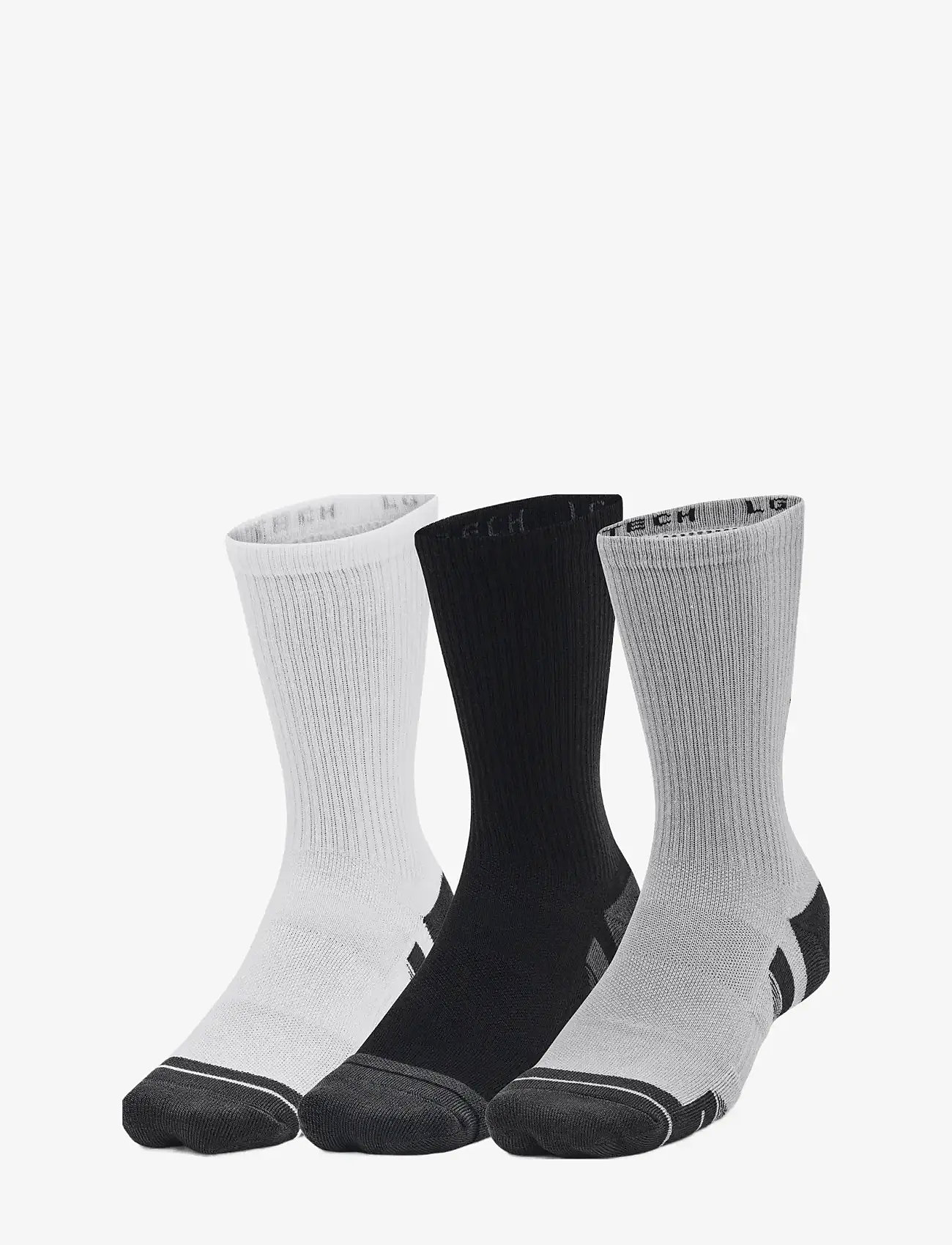Under Armour - UA Performance Tech 3pk Crew - träningsstrumpor - mod gray - 0