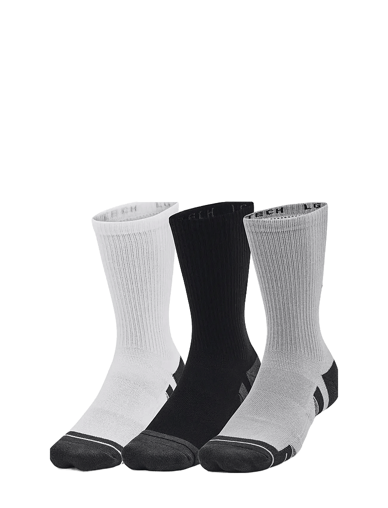 Under Armour - UA Performance Tech 3pk Crew - träningsstrumpor - mod gray - 0