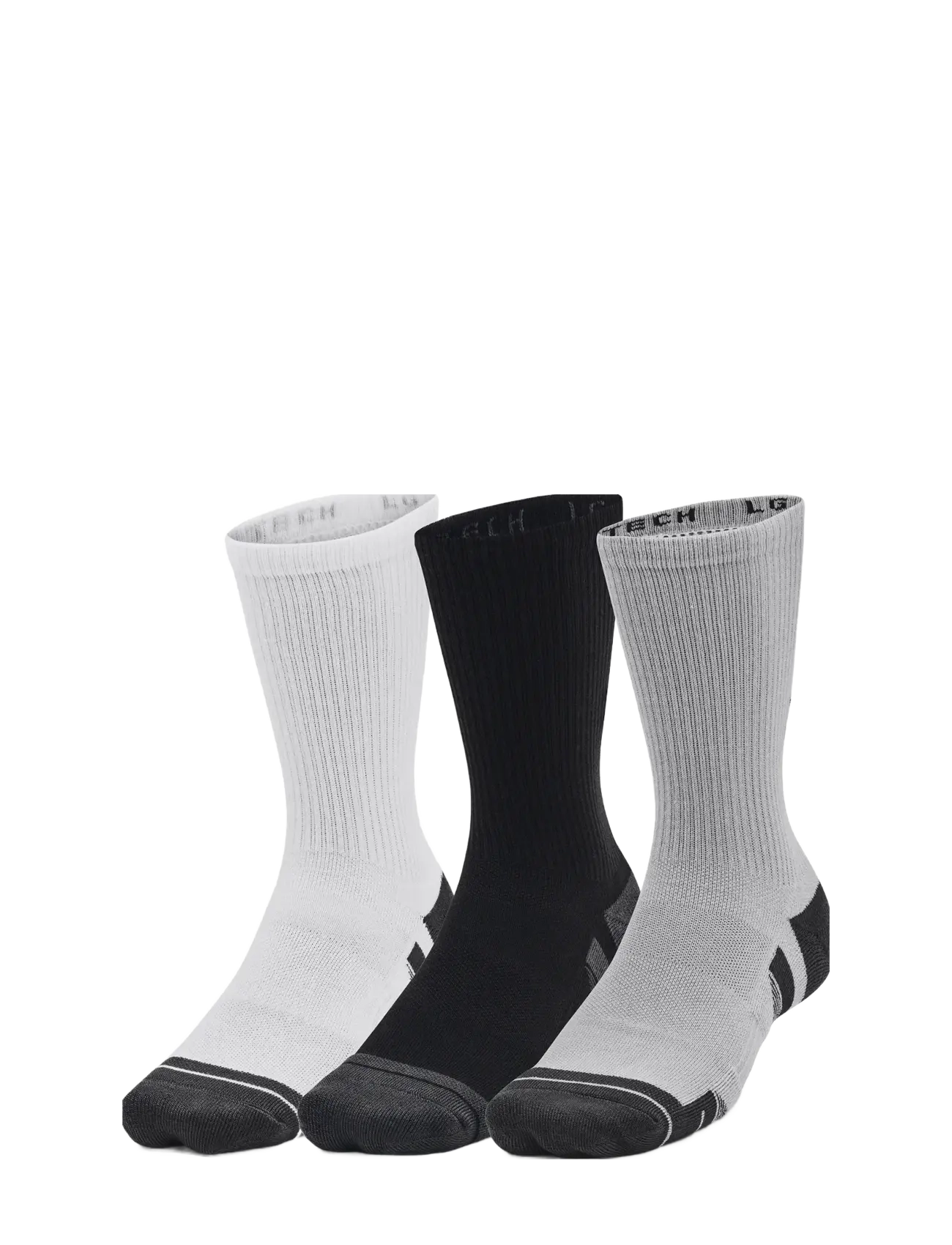 Under Armour UA Performance Tech 3pk Crew - Strümpfe - MOD GRAY / grey